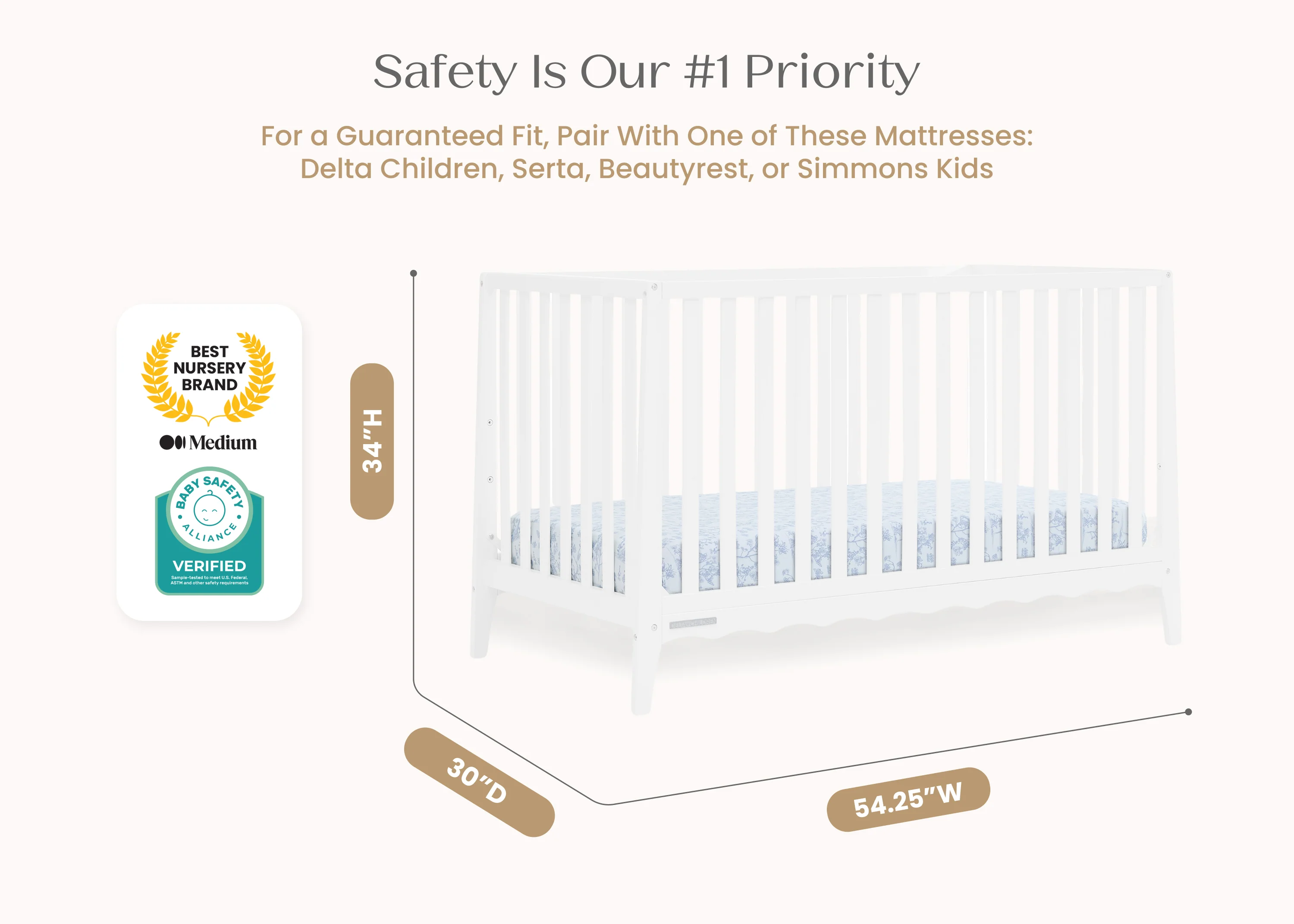 Lulu 5-in-1 Convertible Crib - Image 7