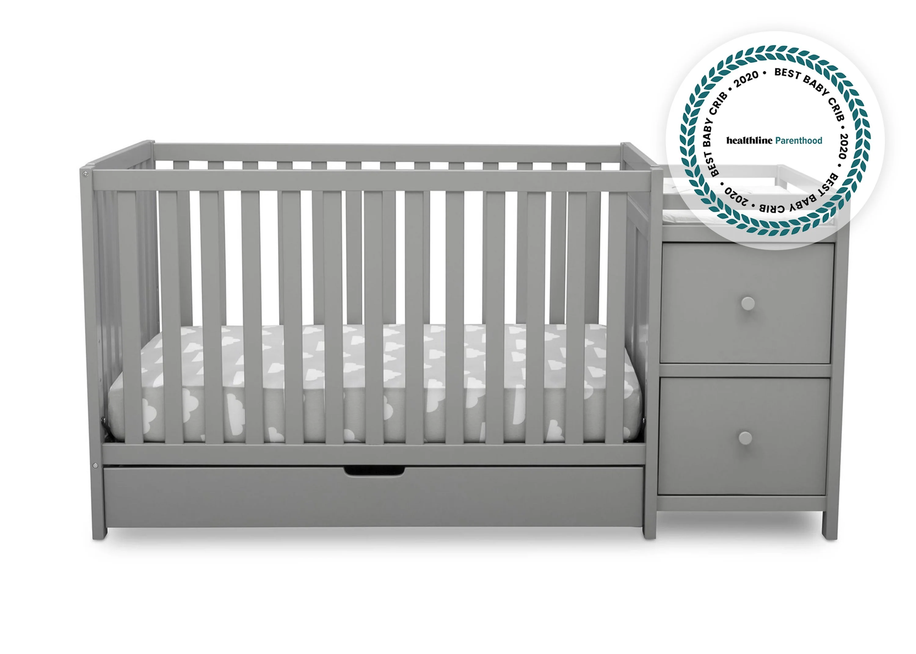 Luna Convertible Crib N Changer with Under Drawer - Image 2