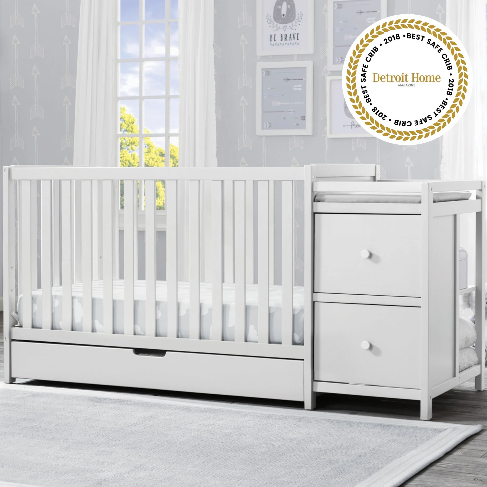 Luna Convertible Crib N Changer with Under Drawer - Image 25