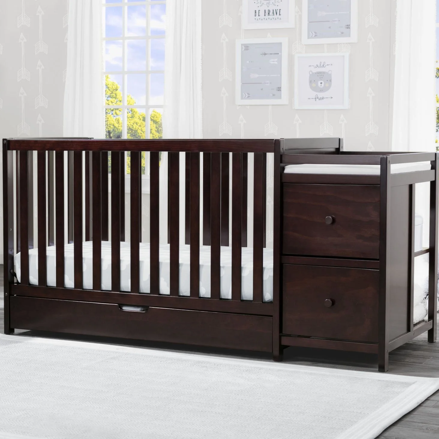 Luna Convertible Crib N Changer with Under Drawer - Image 29
