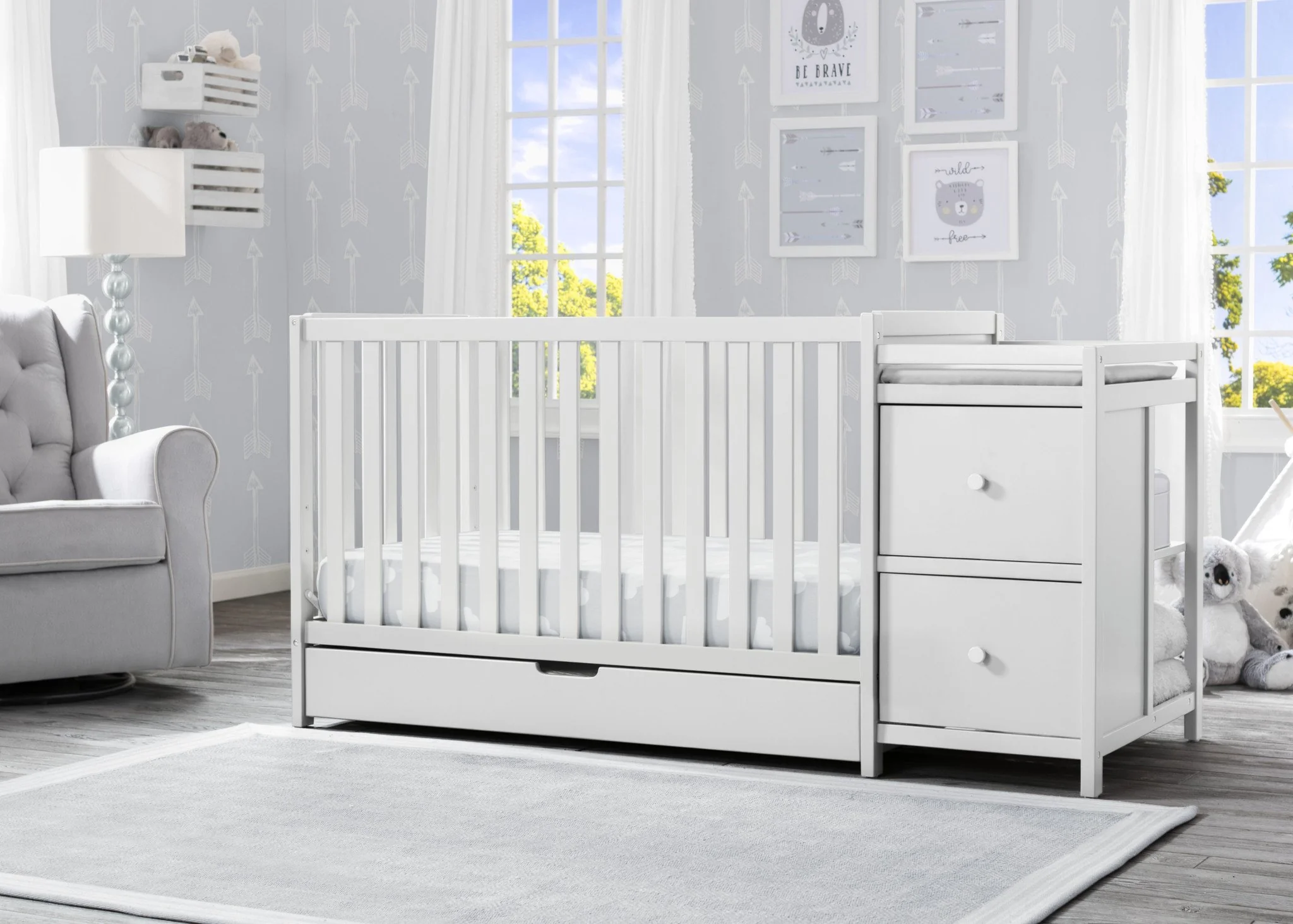 Luna Convertible Crib N Changer with Under Drawer - Image 9