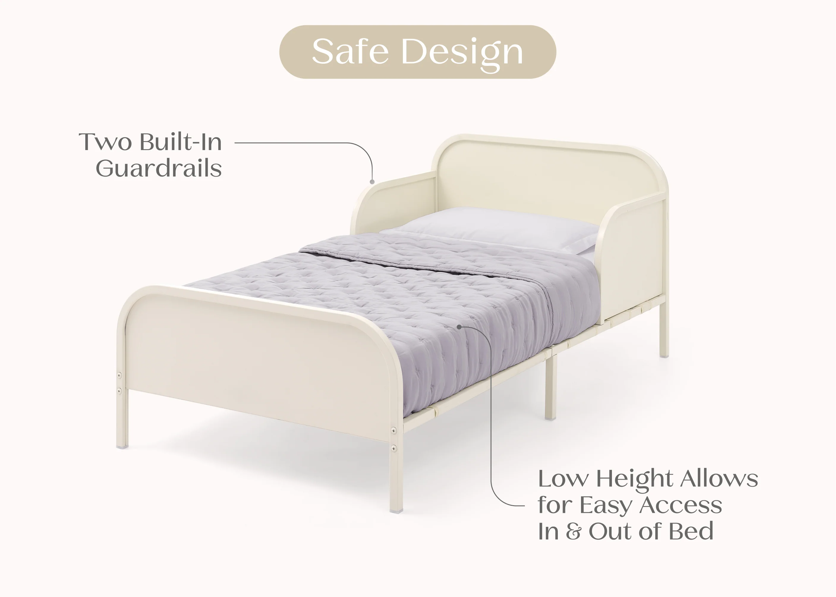 Magic Magnet Toddler Bed with Customizable Magnets & Built-In Book Storage - Image 11