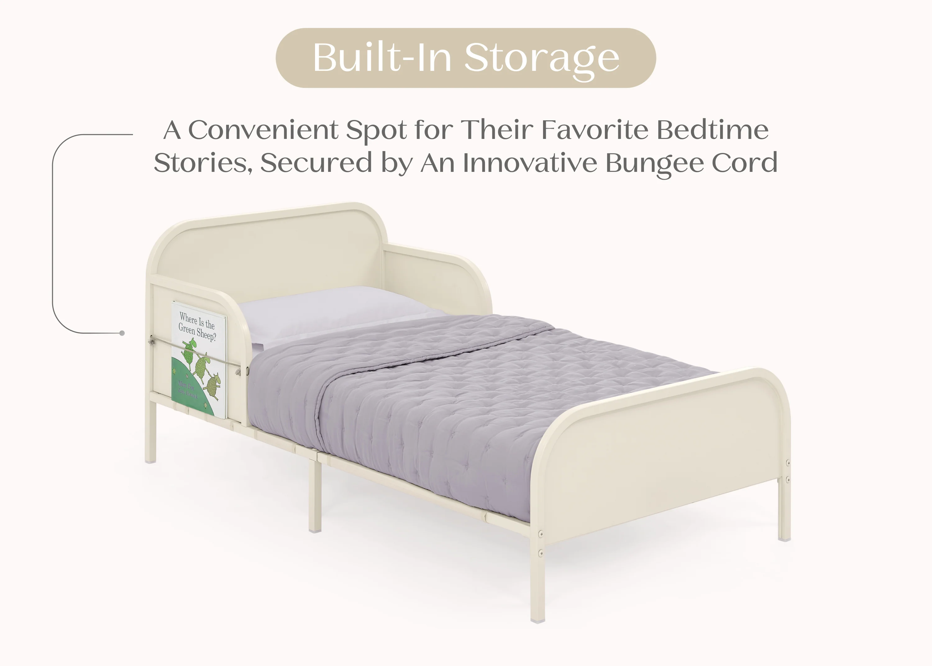 Magic Magnet Toddler Bed with Customizable Magnets & Built-In Book Storage - Image 14