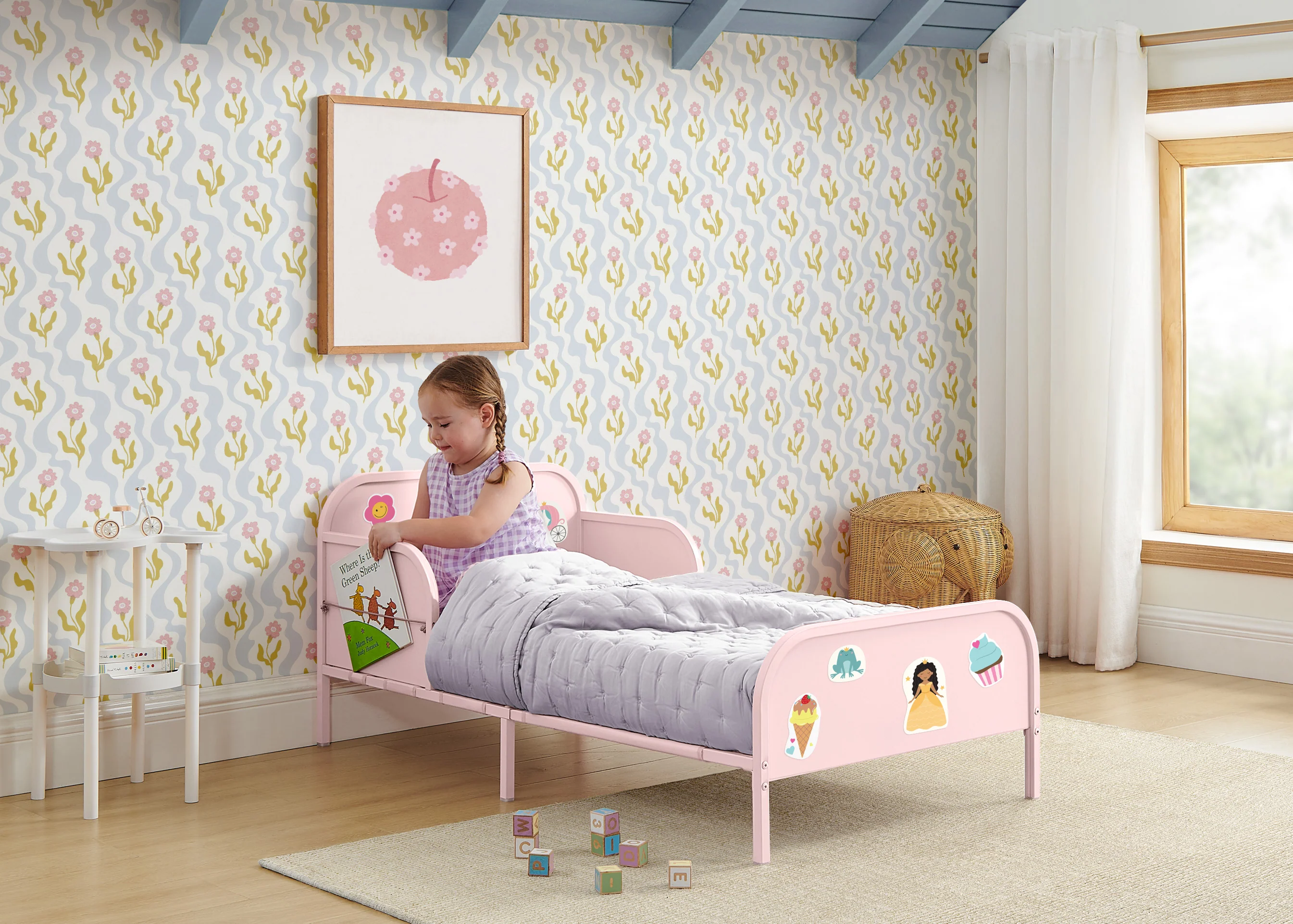 Magic Magnet Toddler Bed with Customizable Magnets & Built-In Book Storage - Image 15