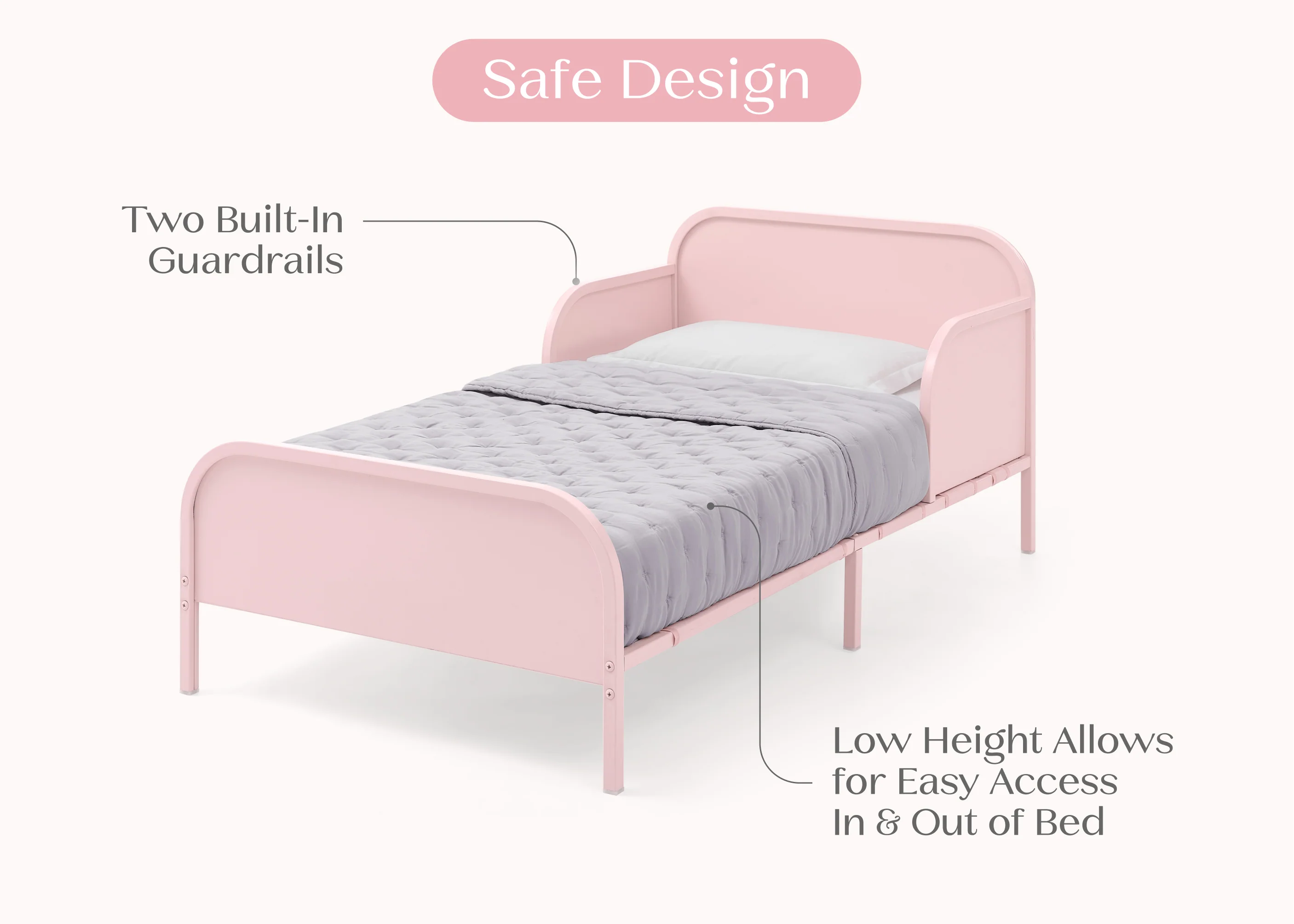 Magic Magnet Toddler Bed with Customizable Magnets & Built-In Book Storage - Image 17