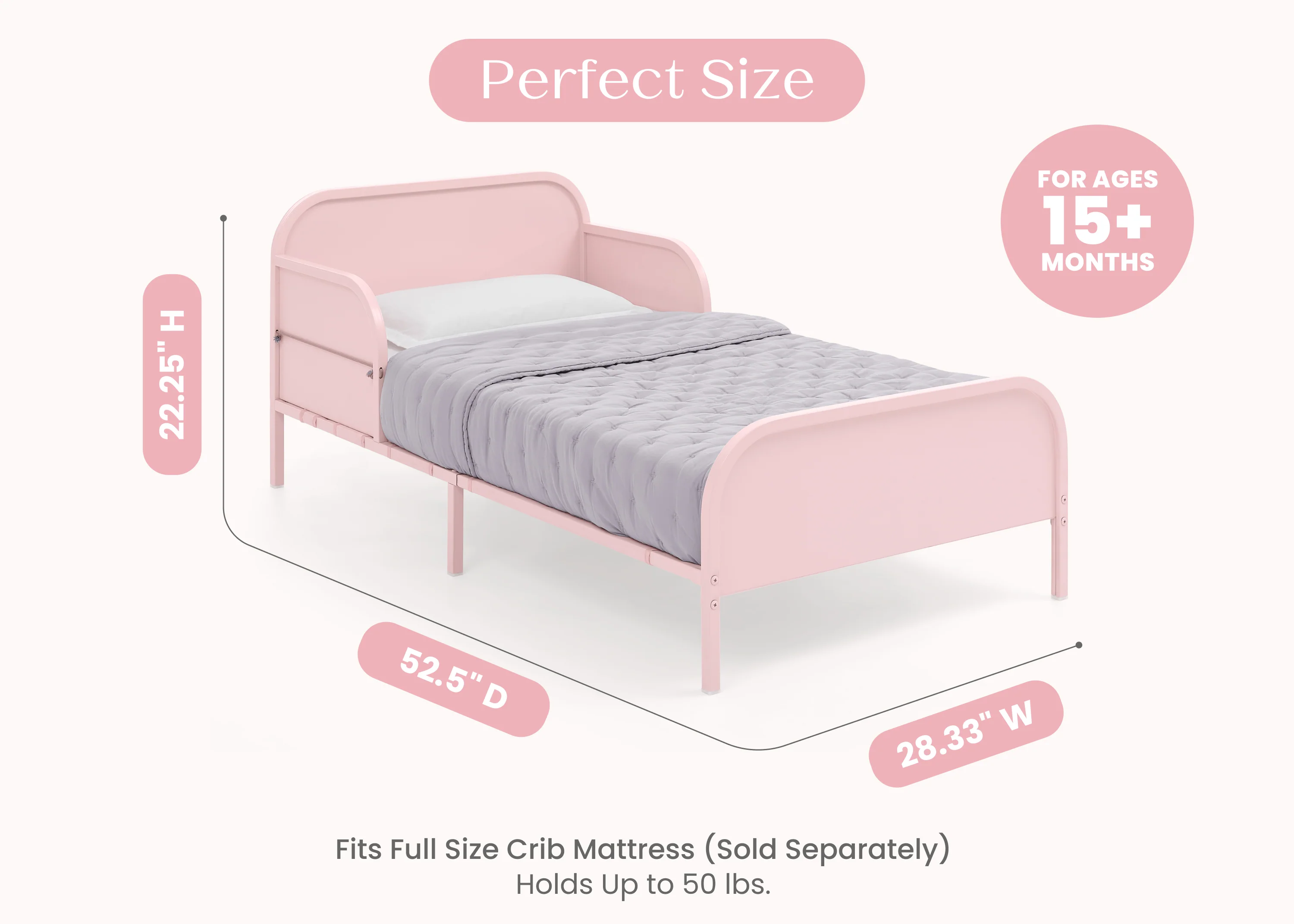 Magic Magnet Toddler Bed with Customizable Magnets & Built-In Book Storage - Image 18