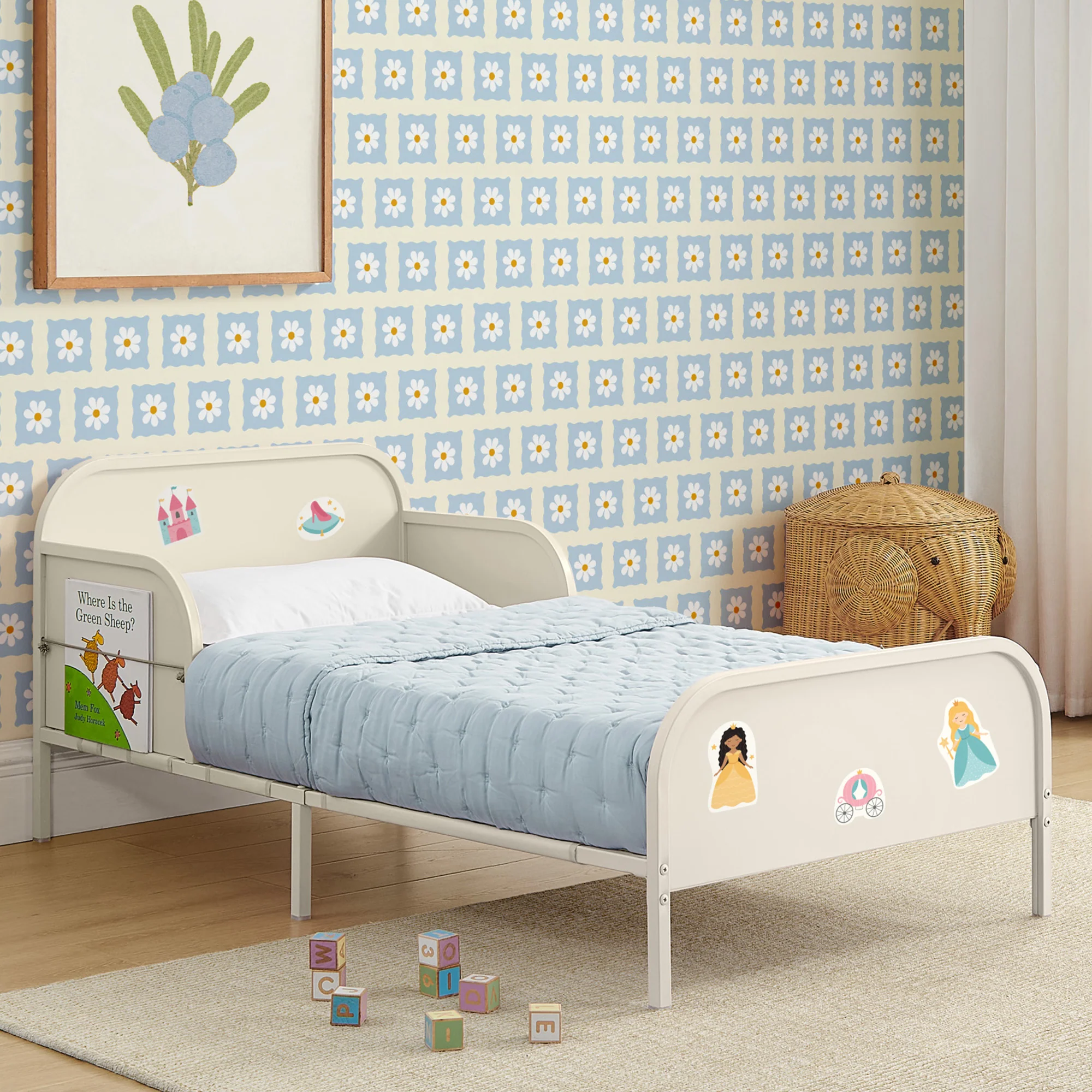 Magic Magnet Toddler Bed with Customizable Magnets & Built-In Book Storage - Image 27