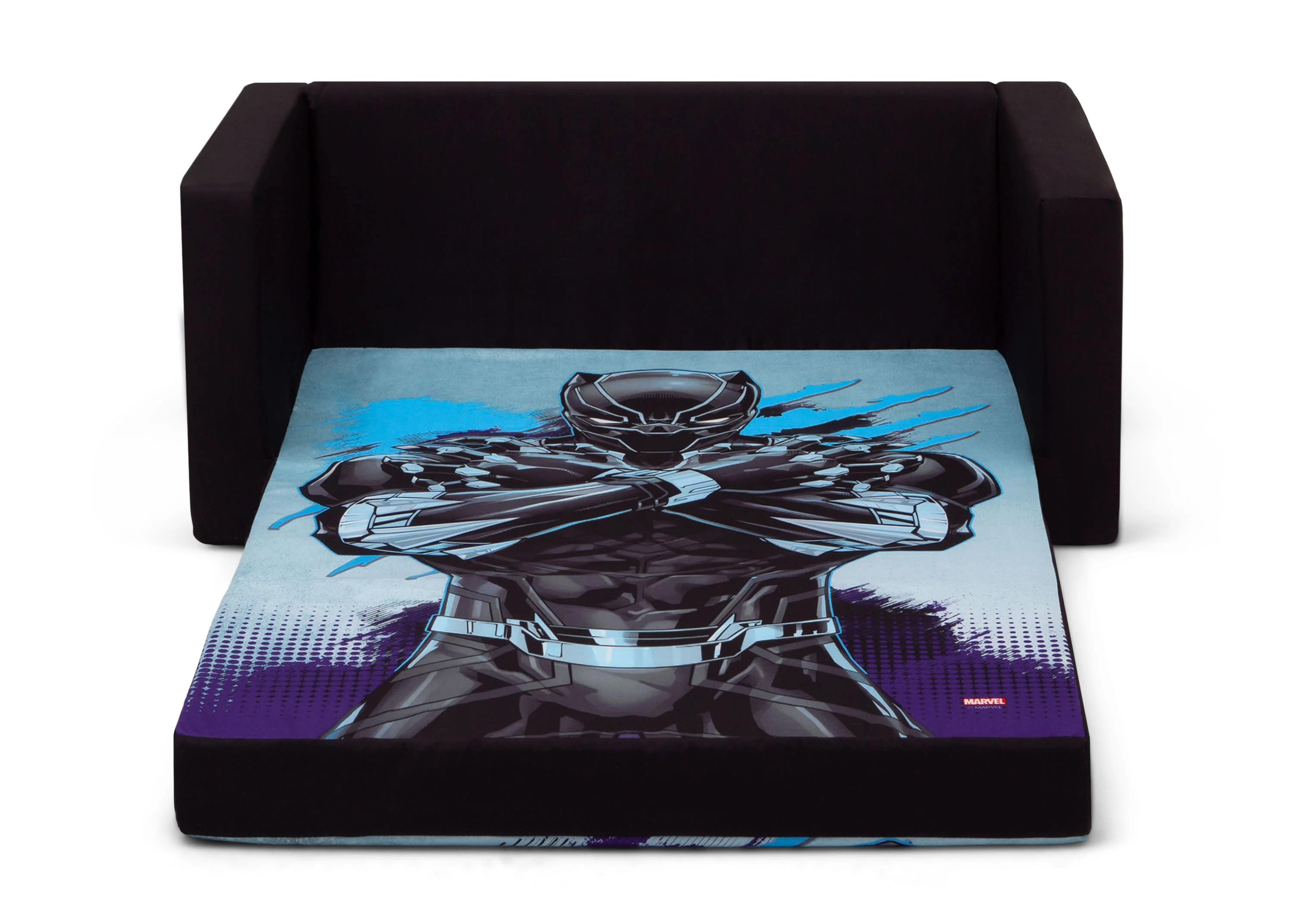 Marvel Black Panther Cozee Flip-Out Sofa with Memory Foam - 2-in-1 Convertible Sofa to Lounger - Image 5