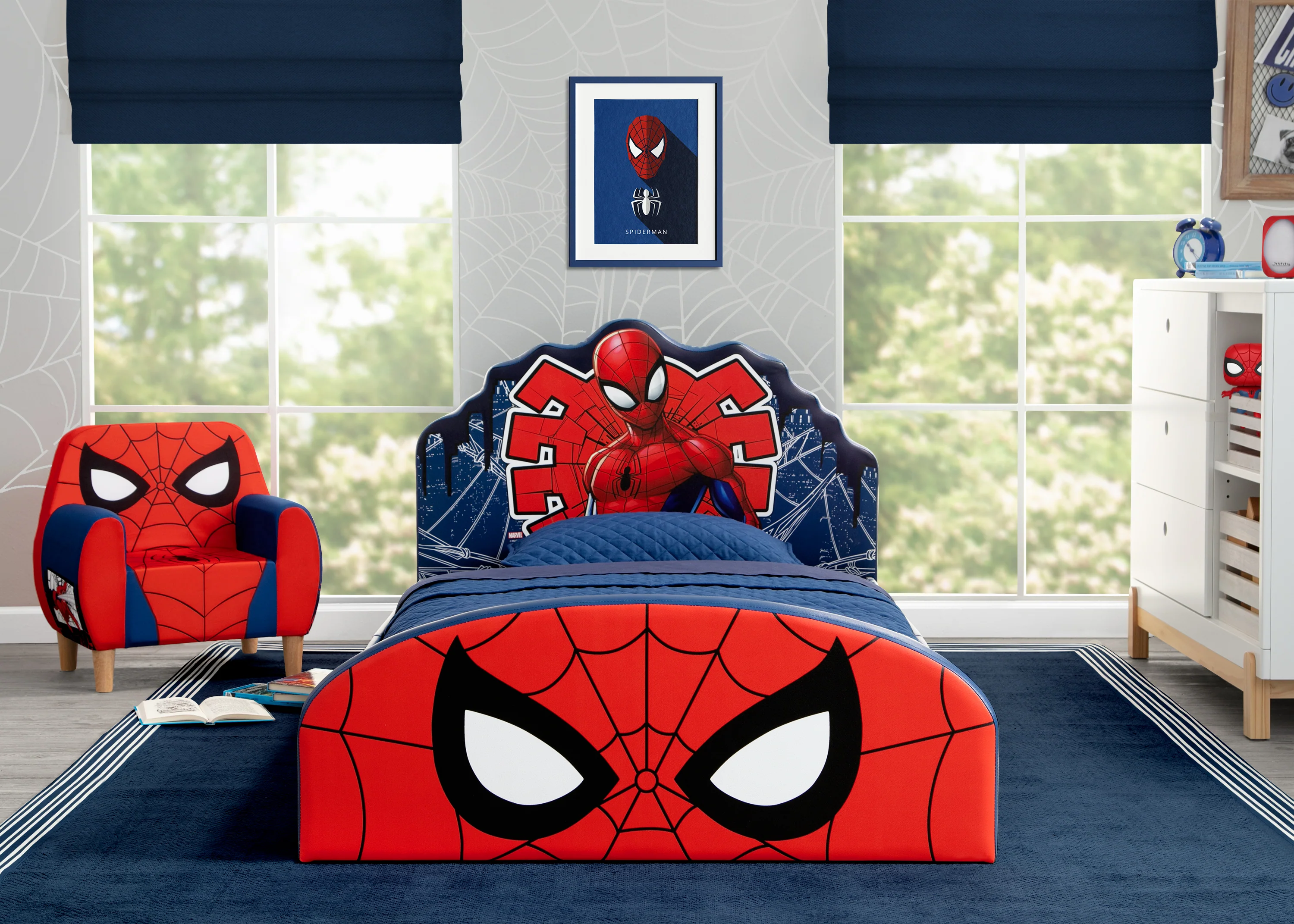 Marvel Spider-Man Upholstered Twin Bed