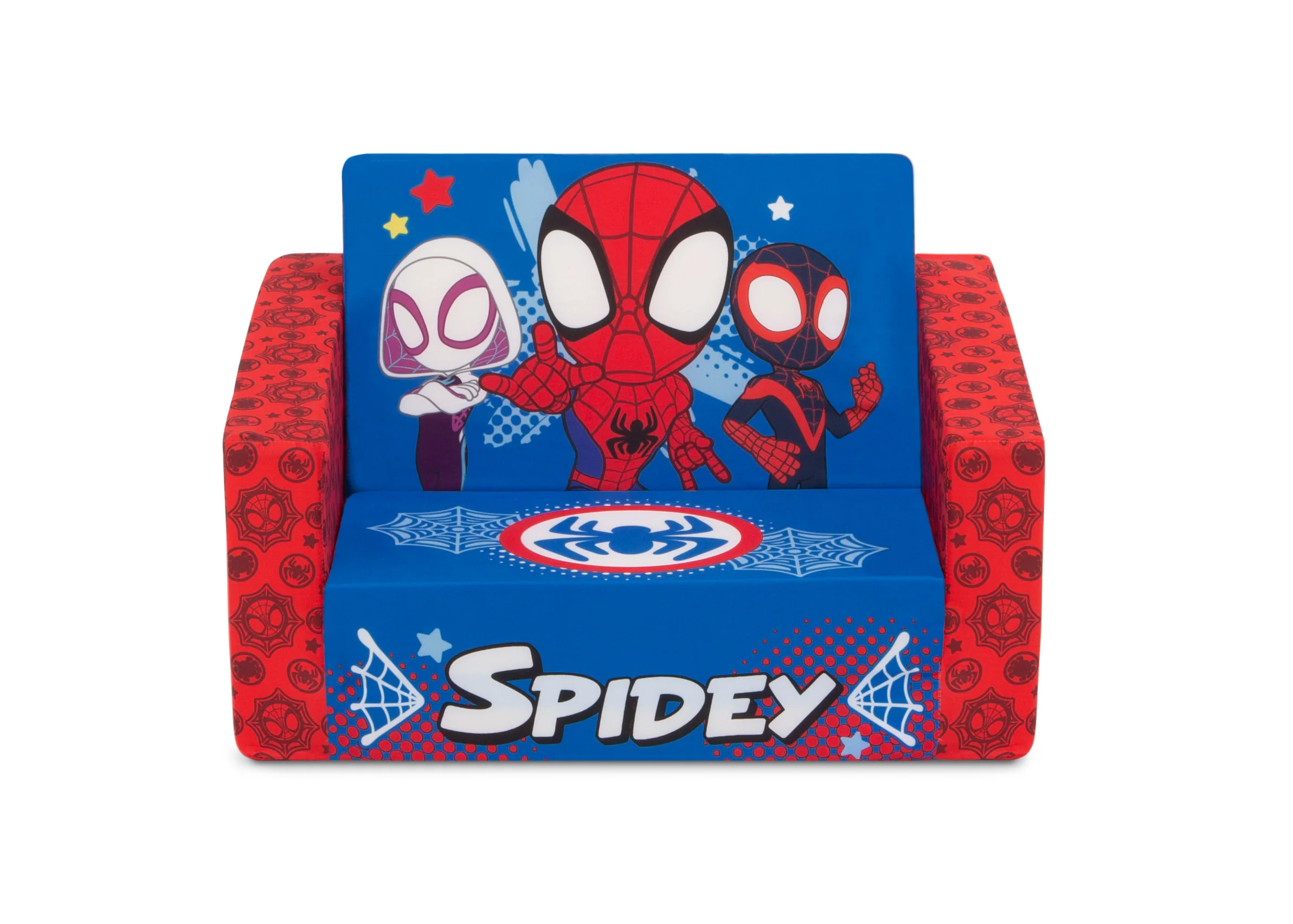 Marvel Spidey and His Amazing Friends Cozee Flip-Out Chair - 2-in-1 Convertible Chair to Lounger for Kids - Image 2
