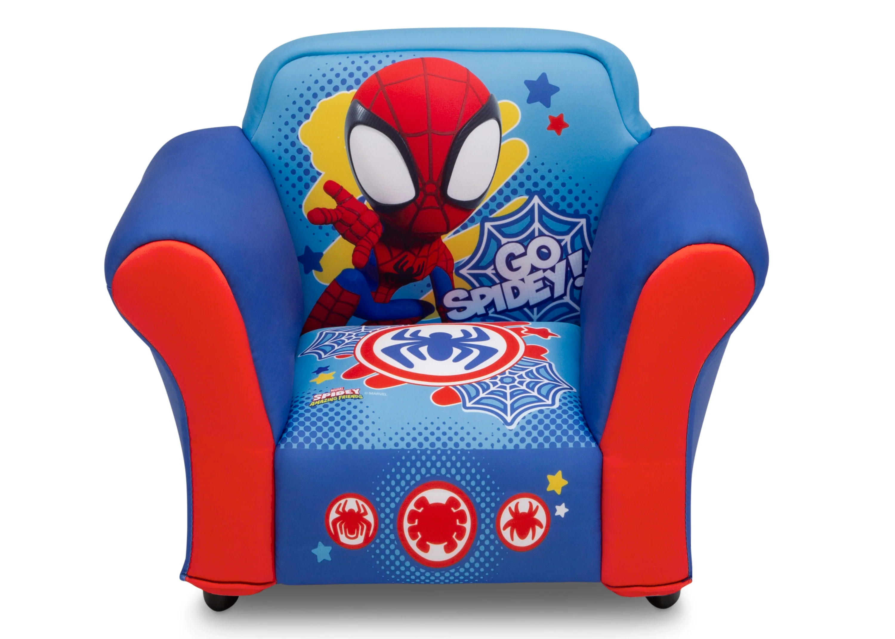 Spidey and His Amazing Friends Upholstered Chair with Sculpted Plastic Frame - Image 2