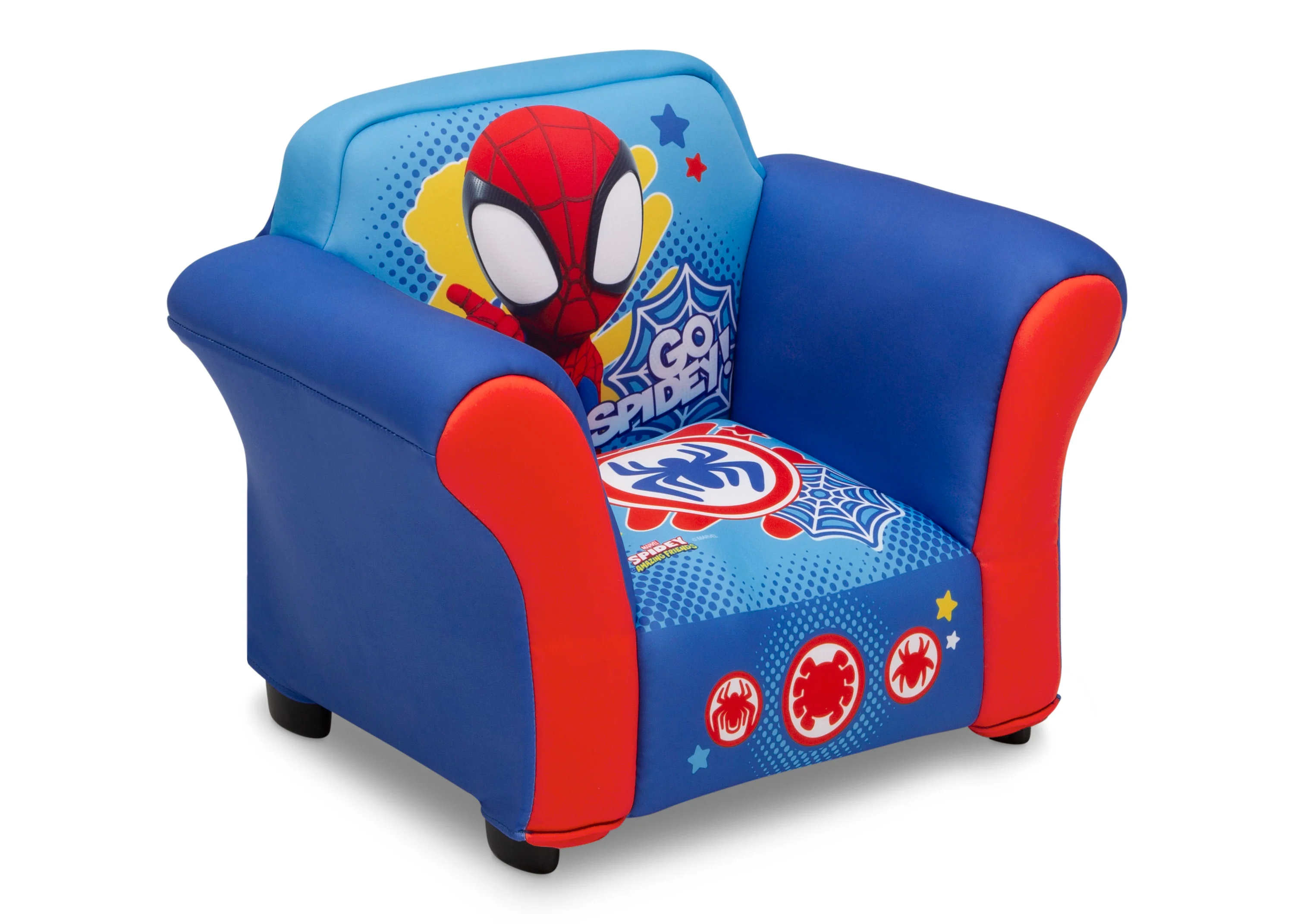 Spidey and His Amazing Friends Upholstered Chair with Sculpted Plastic Frame - Image 3