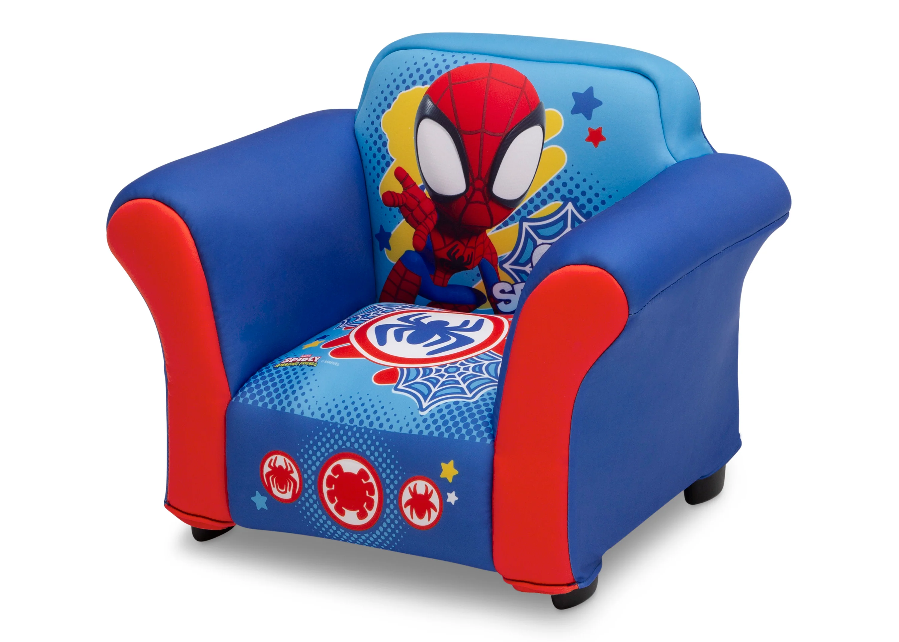Spidey and His Amazing Friends Upholstered Chair with Sculpted Plastic Frame - Image 4