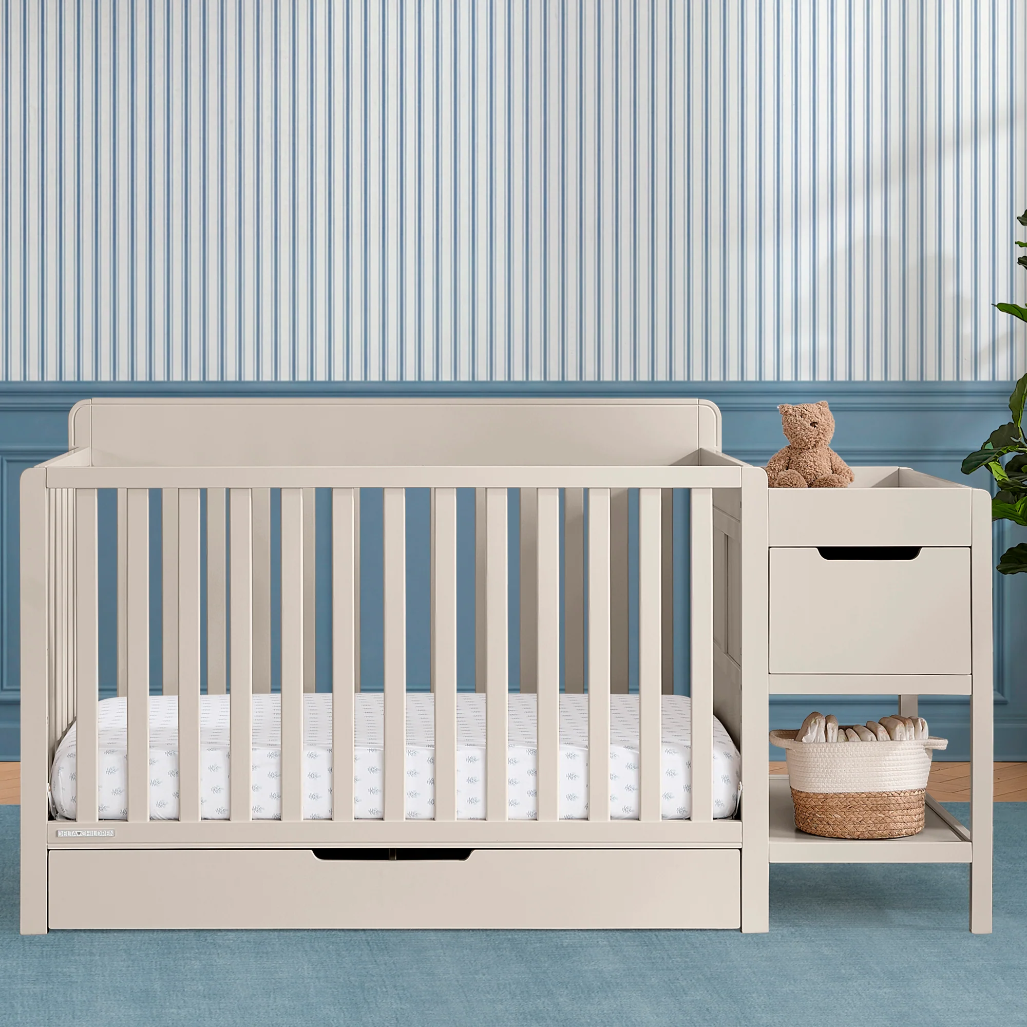 Maya 5-in-1 Convertible Crib and Changer with Storage - Image 15