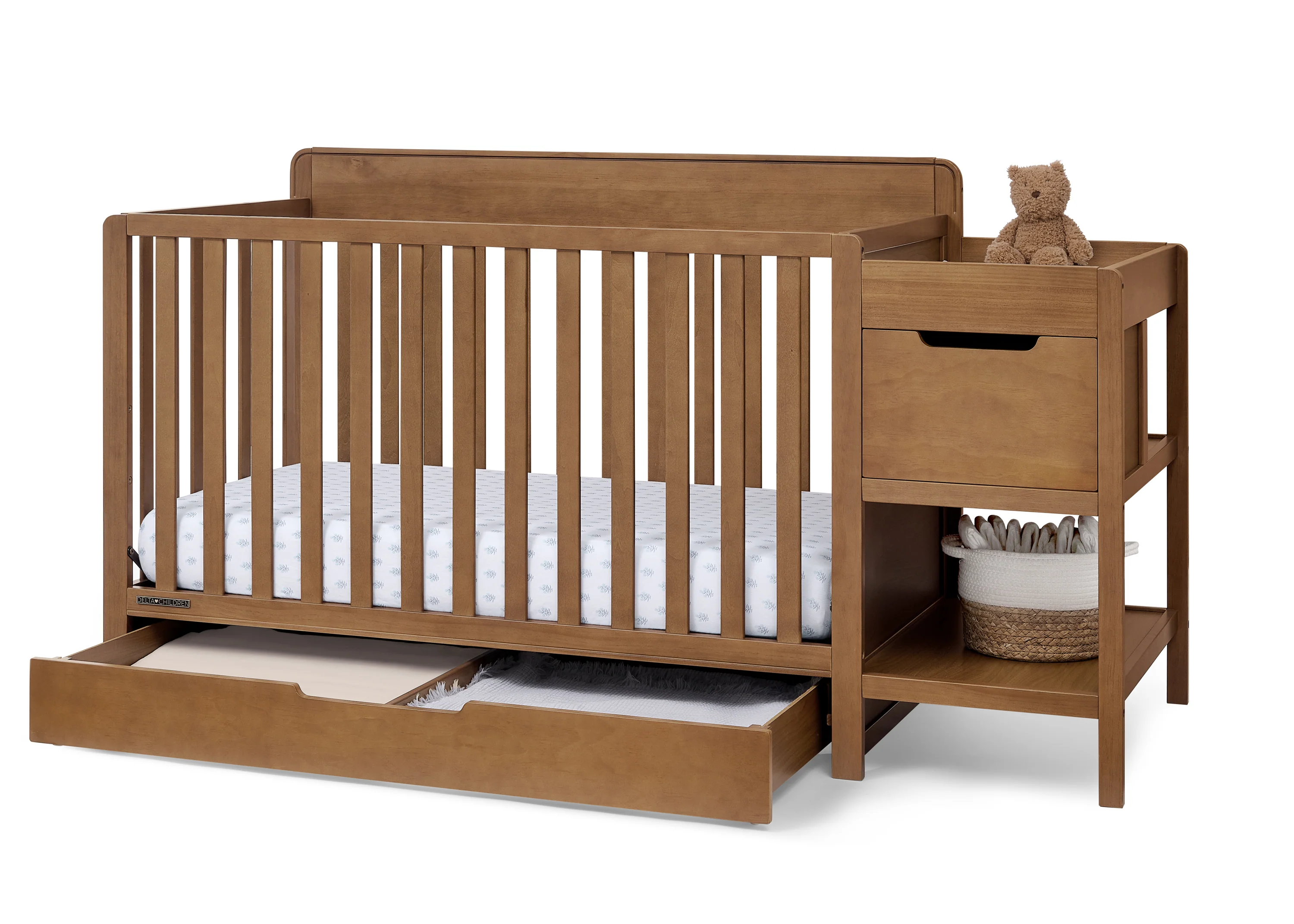 Maya 5-in-1 Convertible Crib and Changer with Storage - Image 27