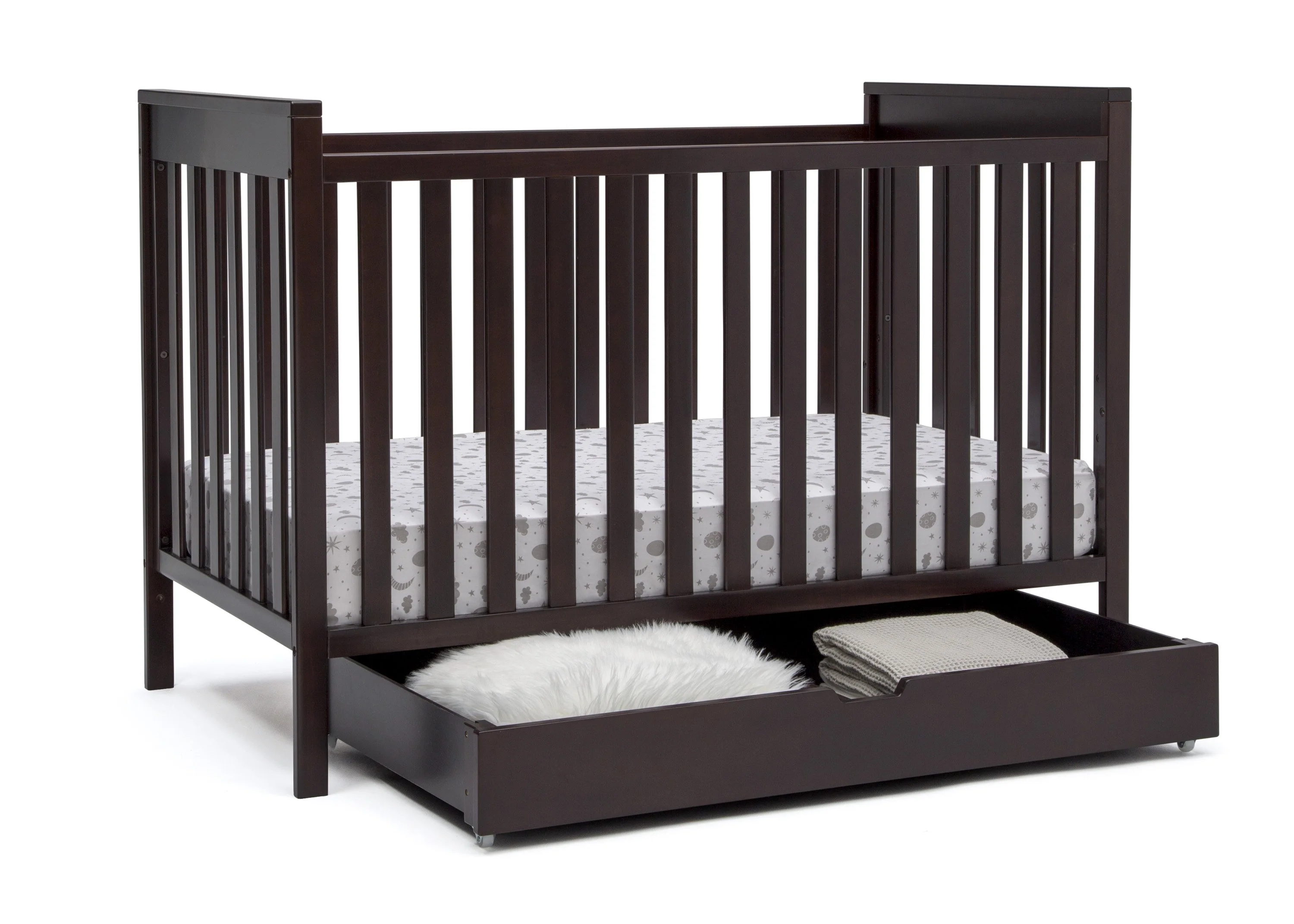Mercer 6-in-1 Convertible Crib + Under Crib Roll-Out Storage - Image 3
