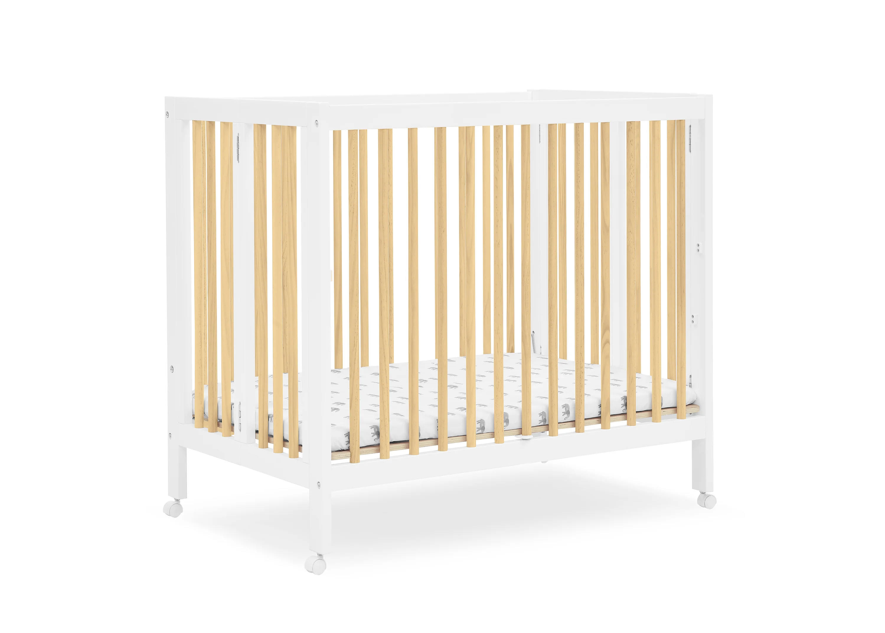 Mia Portable Folding Mini Crib with 1.5-Inch Mattress - Image 11