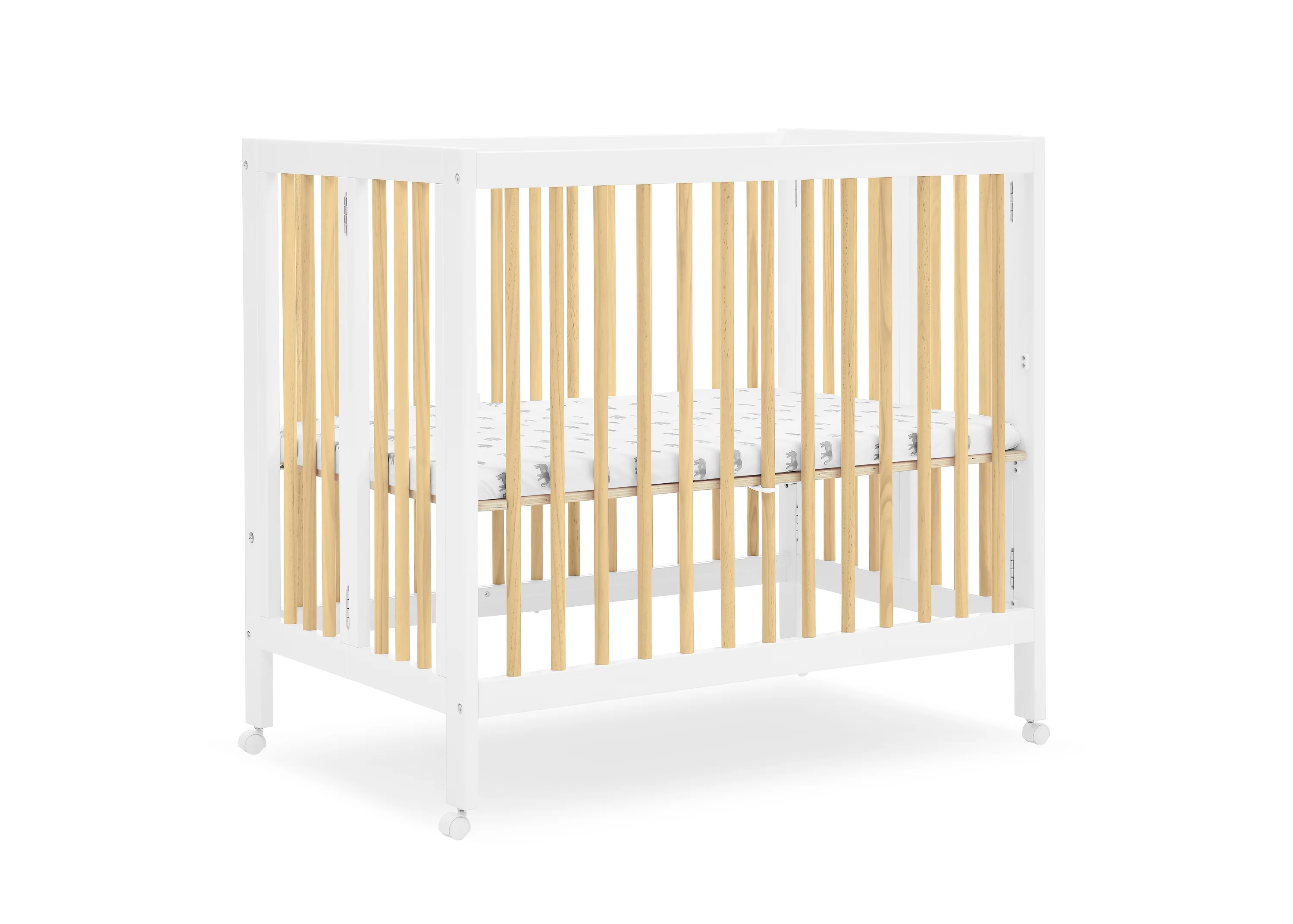 Mia Portable Folding Mini Crib with 1.5-Inch Mattress - Image 14