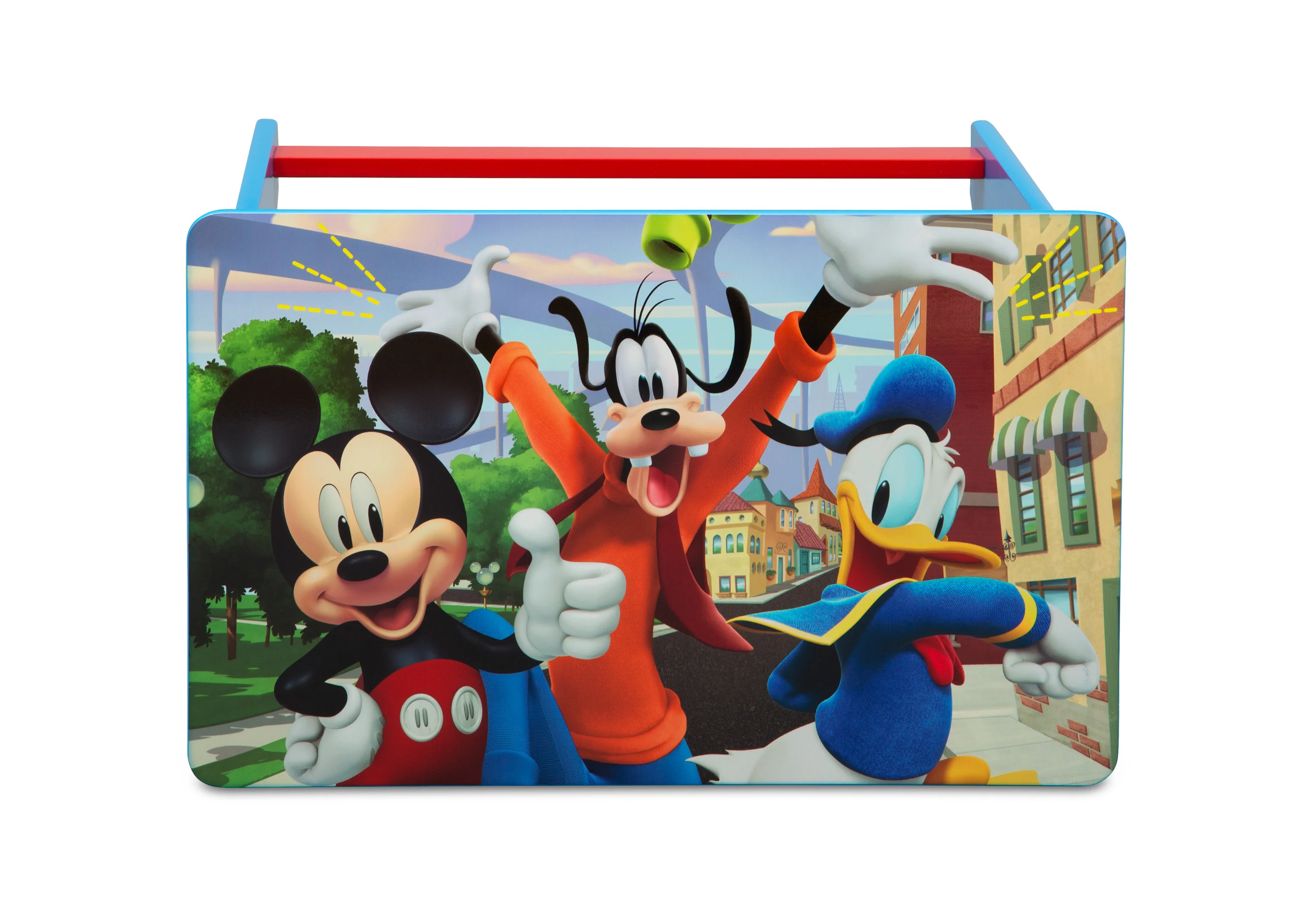 Mickey Mouse 4-Piece Room-in-a-Box Bedroom Set - Includes Toddler Bed, Toy Bin & Desk with Chair - Image 6