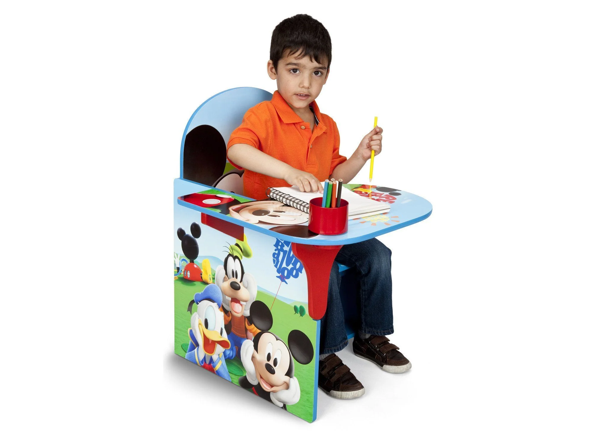 Mickey Mouse Chair Desk with Storage Bin - Image 3