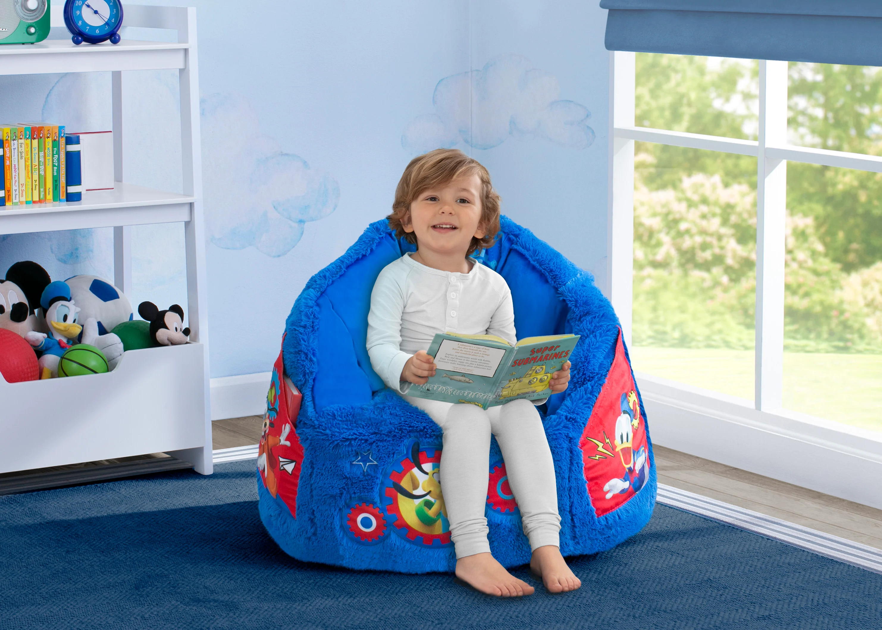 Mickey Mouse Cozee Fluffy Chair, Toddler Size (for Kids Up to 6 Years Old)