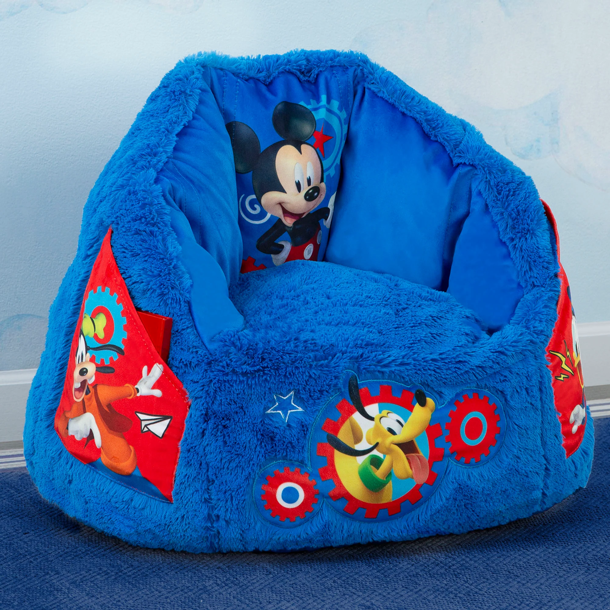 Mickey Mouse Cozee Fluffy Chair, Toddler Size (for Kids Up to 6 Years Old) - Image 5