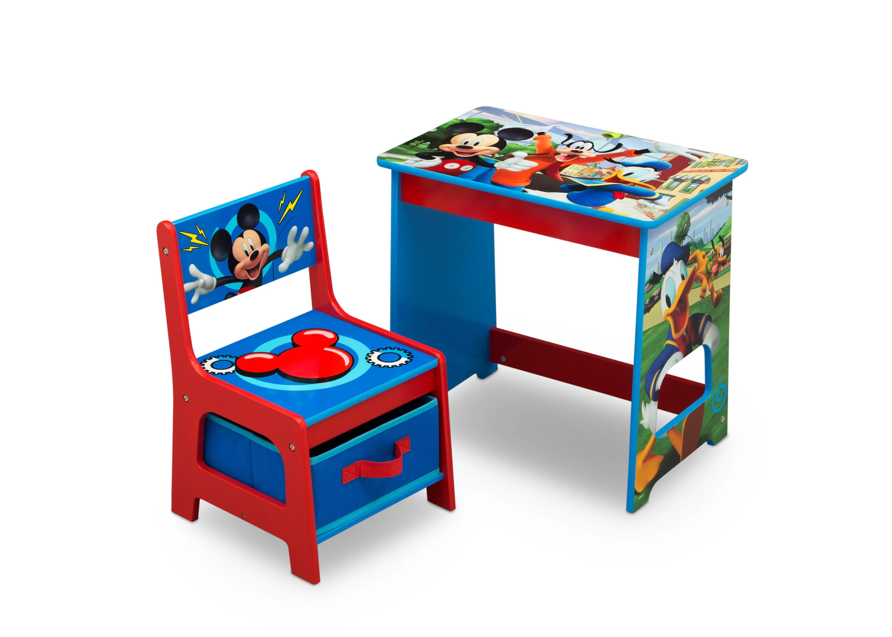 Mickey Mouse Kids Wood Desk and Chair Set - Image 3
