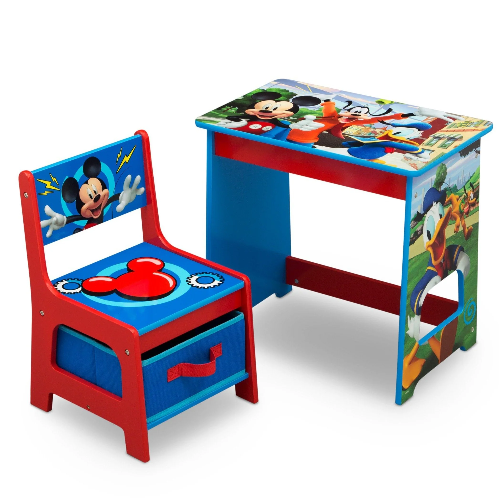 Mickey Mouse Kids Wood Desk and Chair Set - Image 8