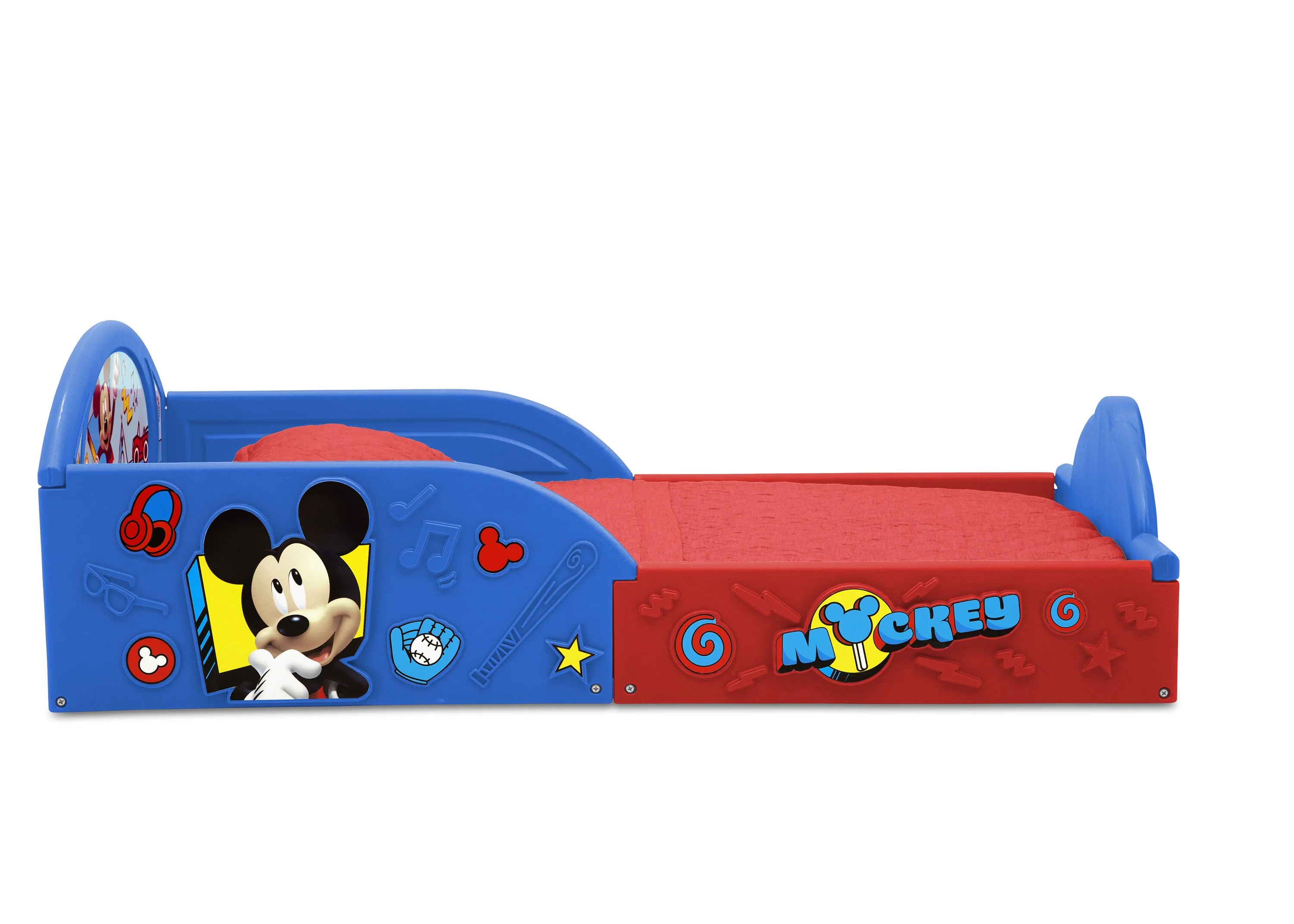 Mickey Mouse Plastic Sleep and Play Toddler Bed - Image 4