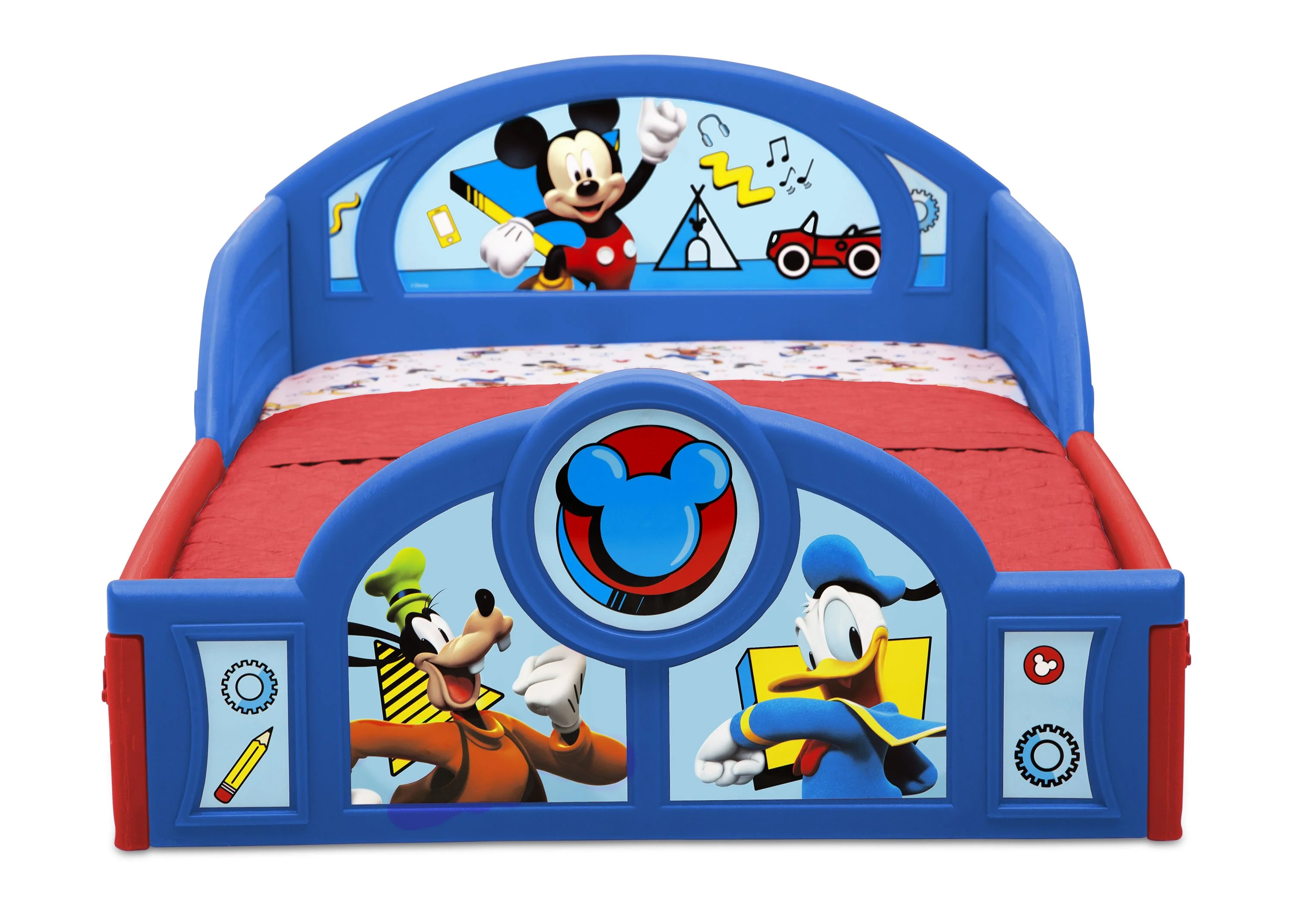 Mickey Mouse Plastic Sleep and Play Toddler Bed - Image 5