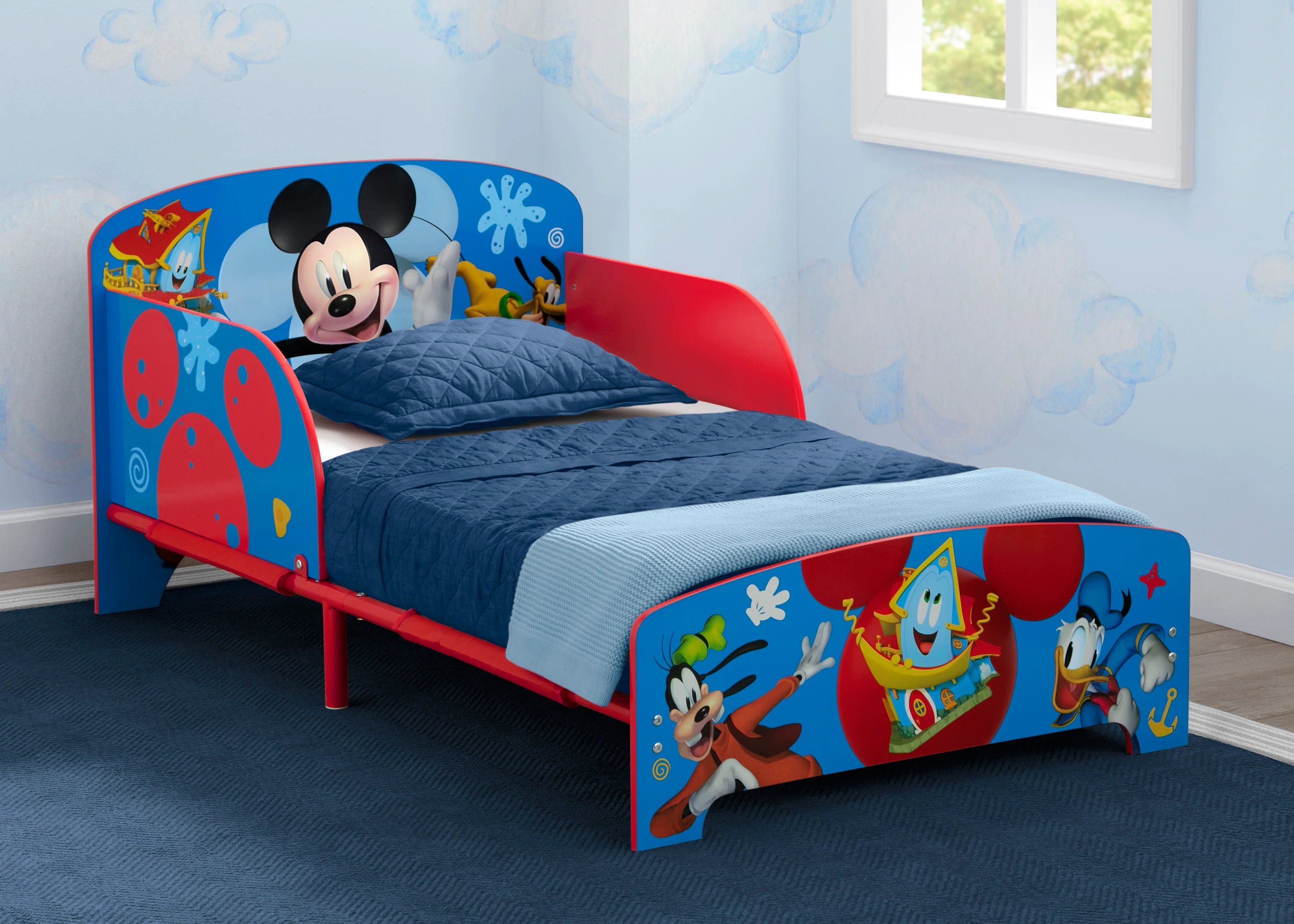 Mickey Mouse Wood & Metal Toddler Bed