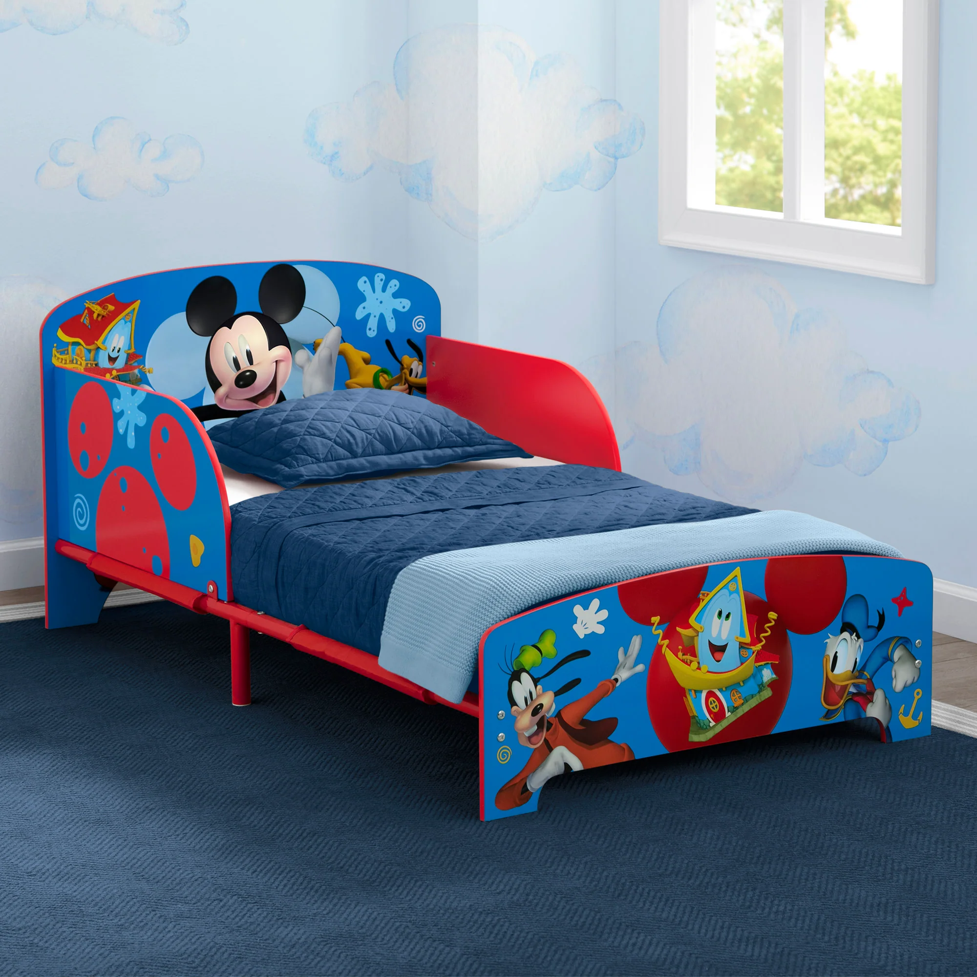 Mickey Mouse Wood & Metal Toddler Bed - Image 4