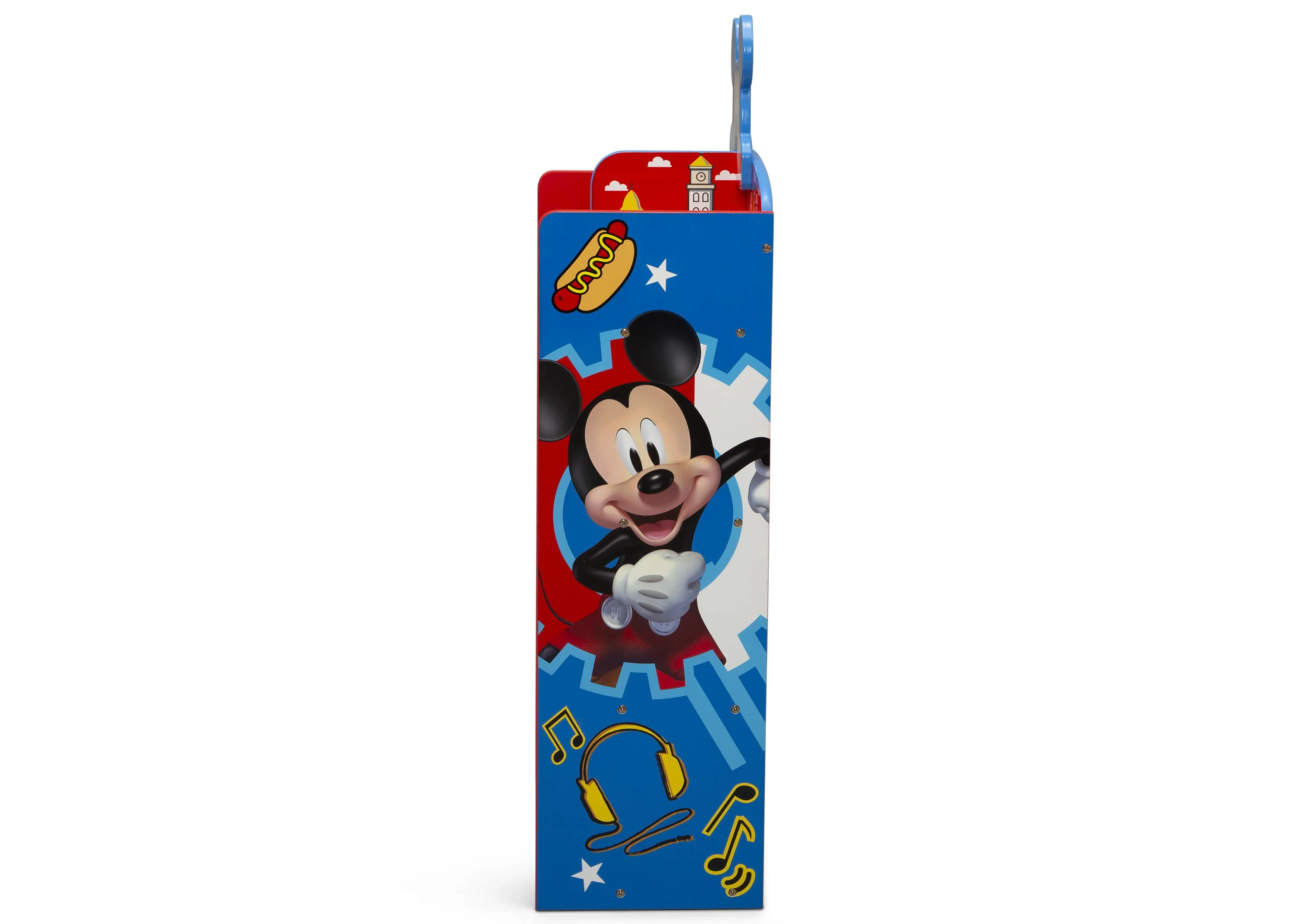 Mickey Mouse Wooden Playhouse 4-Shelf Bookcase - Image 5