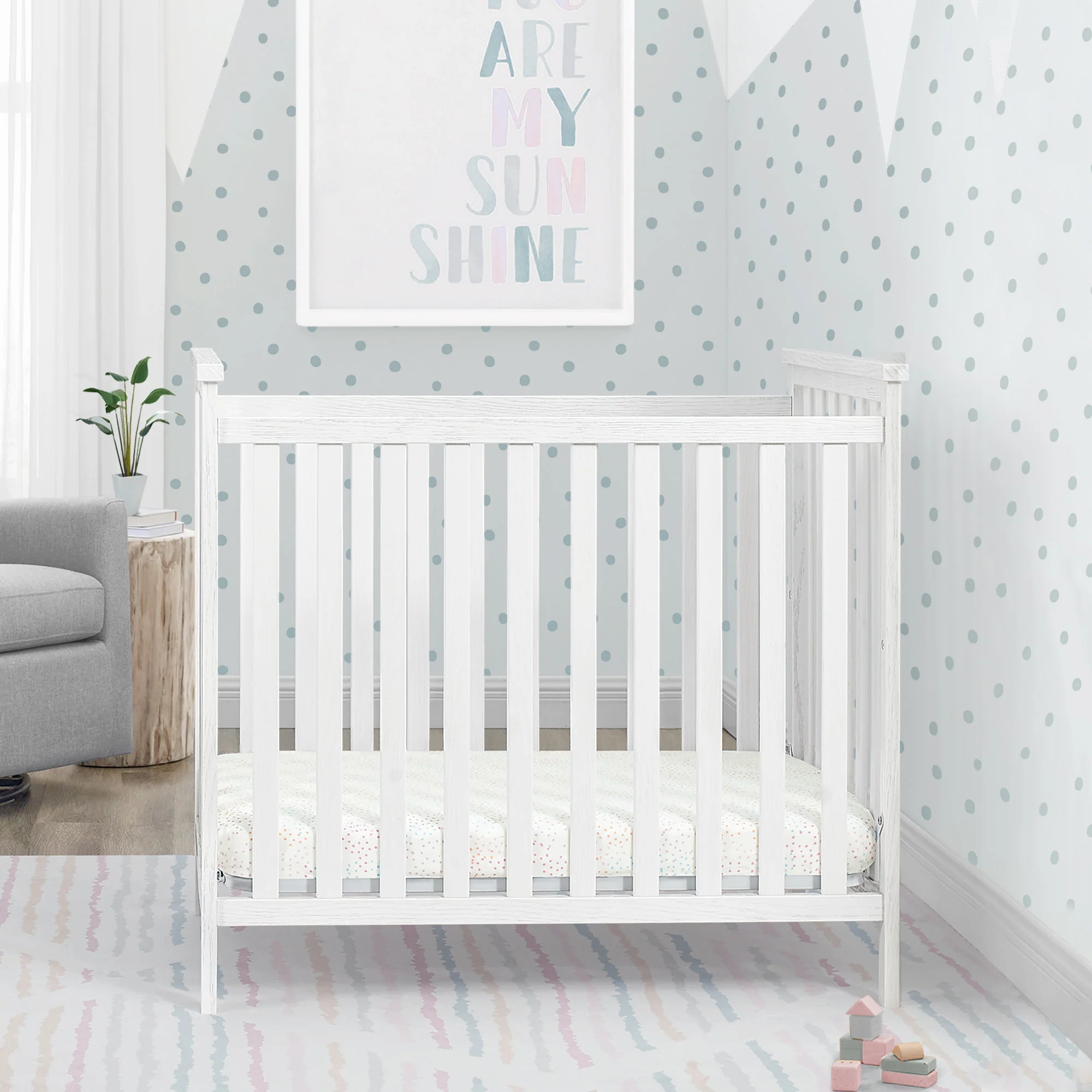 Middleton Mini Crib with 2.75-Inch Mattress - Image 4