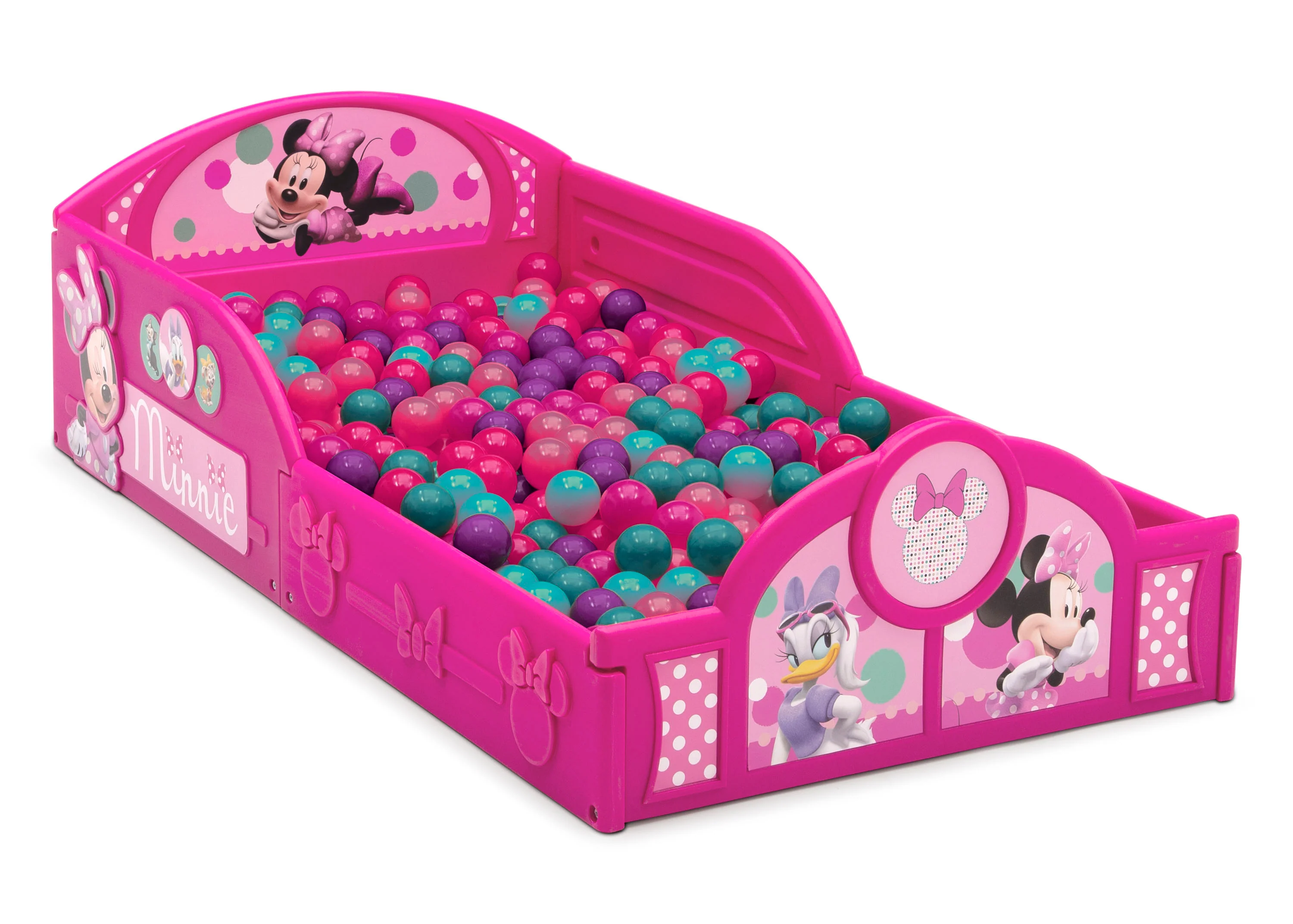 Minnie Mouse 4-Piece Room-in-a-Box Bedroom Set - Includes Toddler Bed, Toy Bin & Desk with Chair - Image 4
