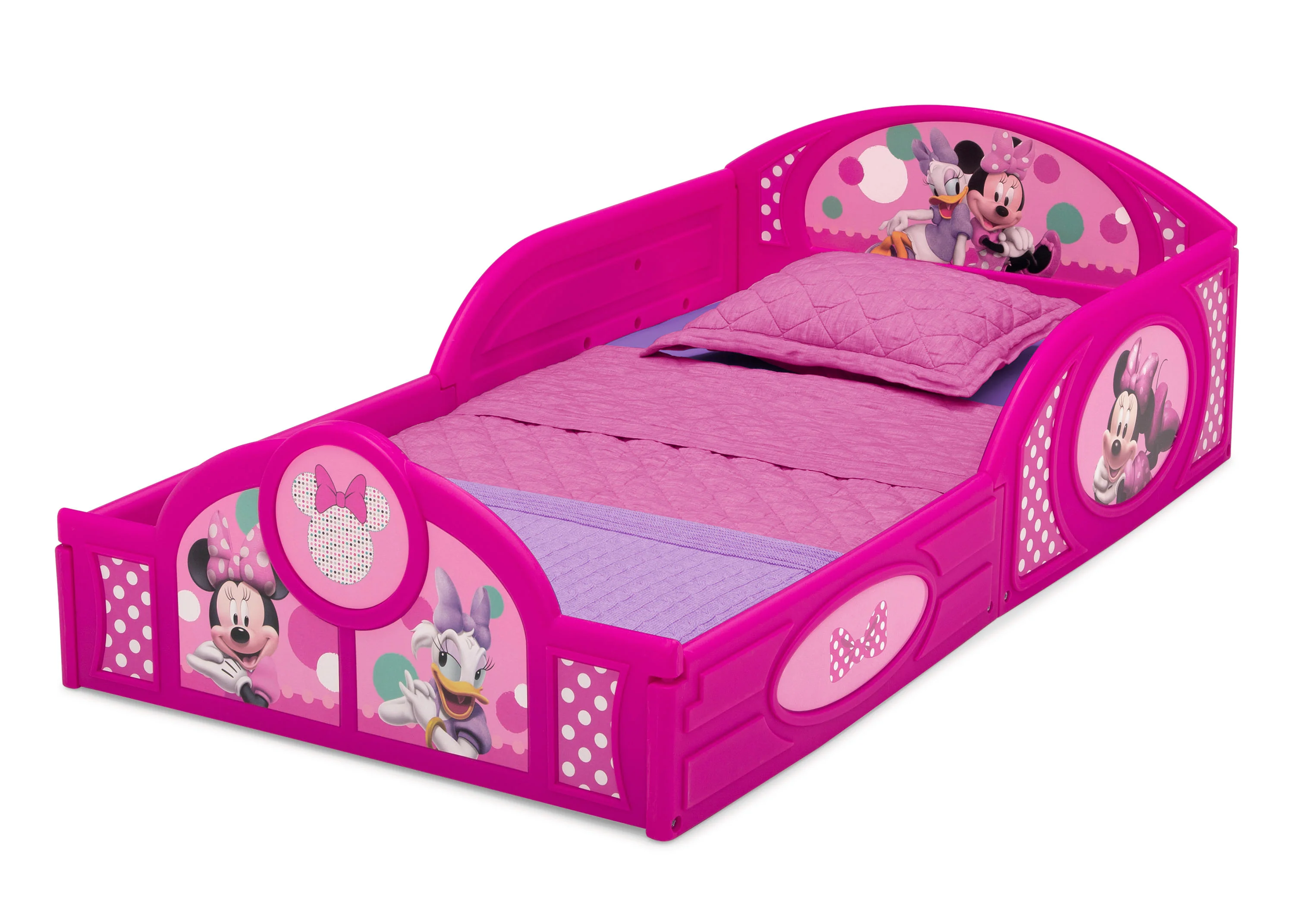 Minnie Mouse 4-Piece Toddler Room-in-a-Box Set – Includes Sleep and Play Toddler Bed, Table, 1 Chair and Toy Box - Image 3