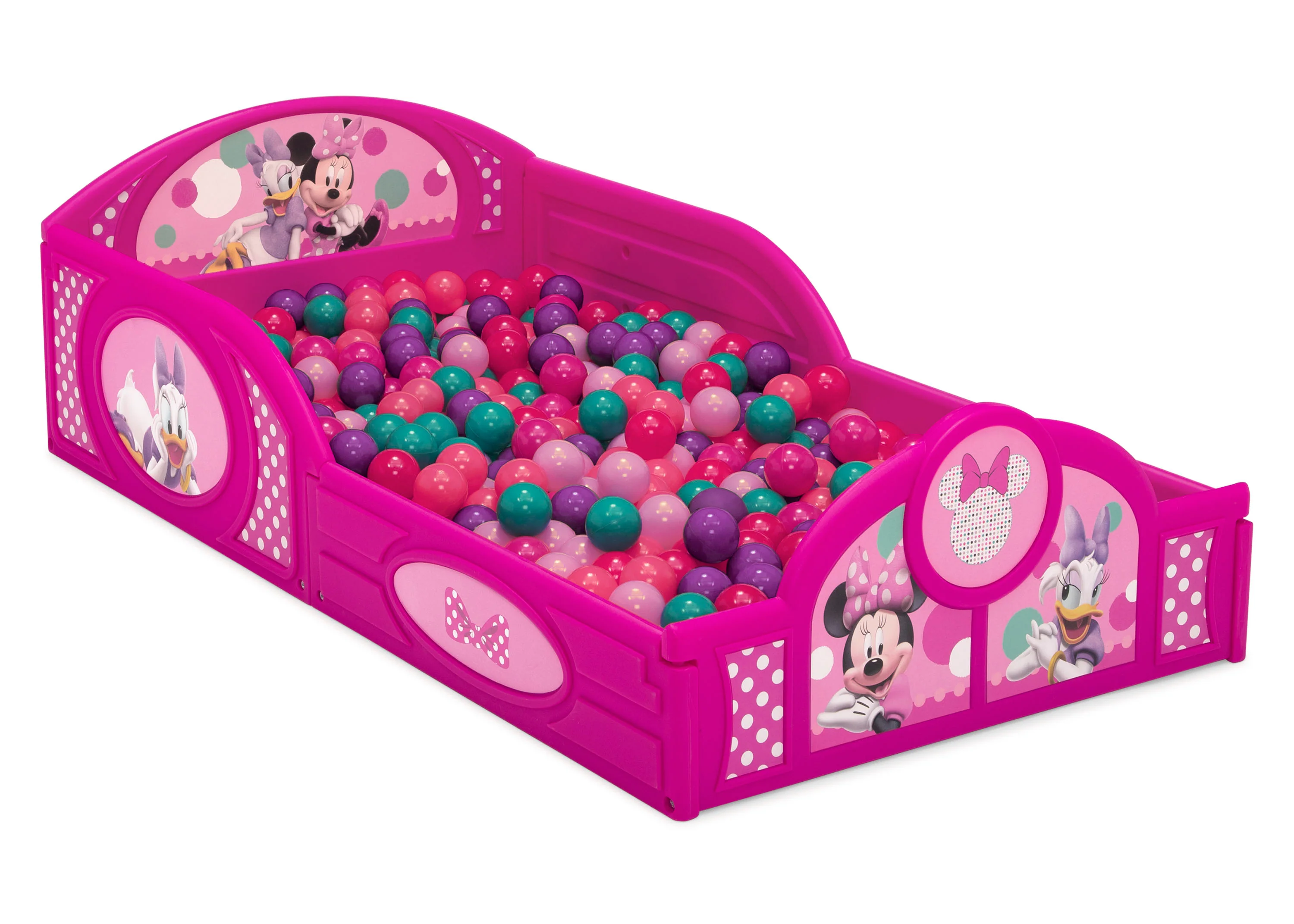 Minnie Mouse 4-Piece Toddler Room-in-a-Box Set – Includes Sleep and Play Toddler Bed, Table, 1 Chair and Toy Box - Image 4