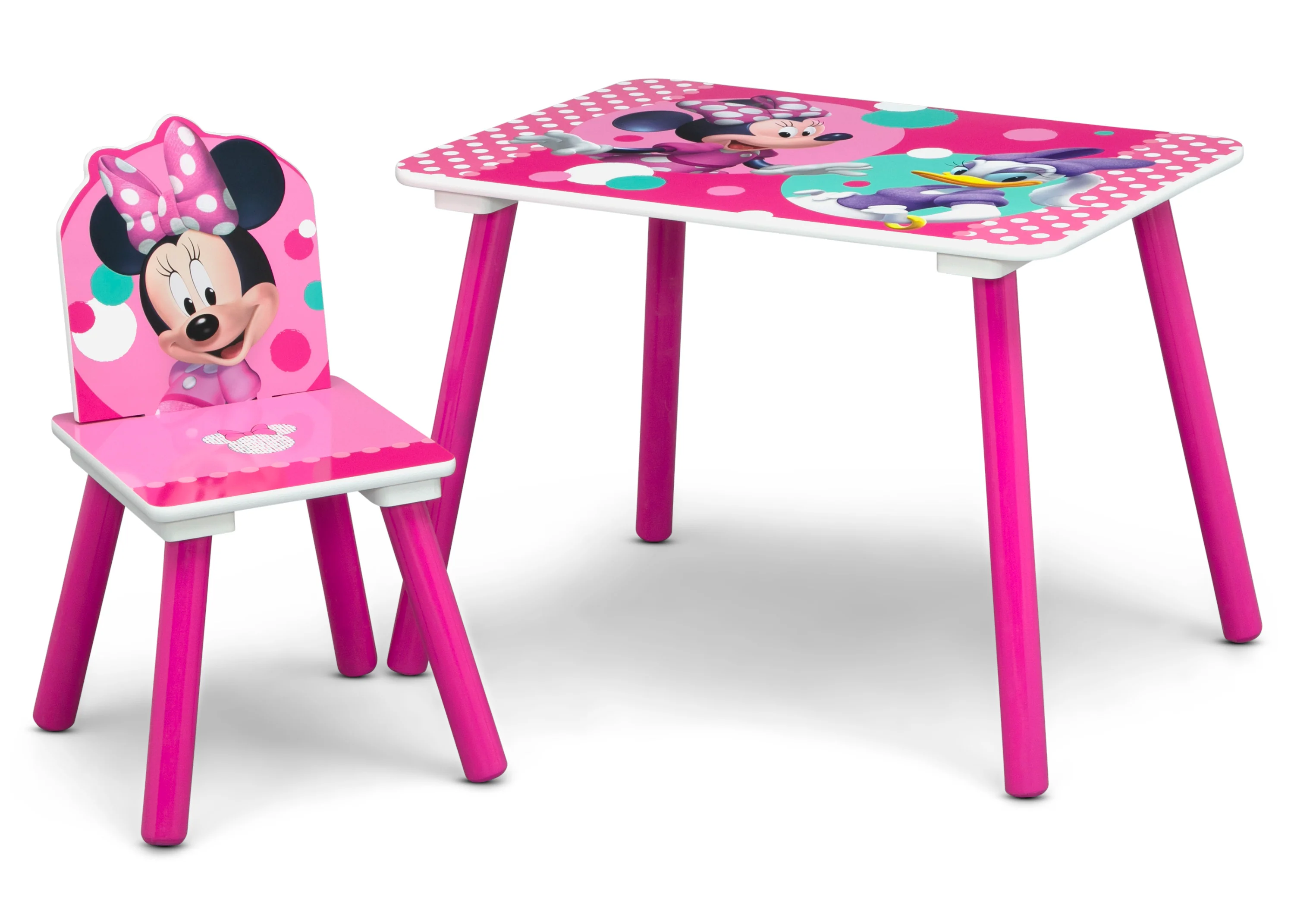 Minnie Mouse 4-Piece Toddler Room-in-a-Box Set – Includes Sleep and Play Toddler Bed, Table, 1 Chair and Toy Box - Image 5