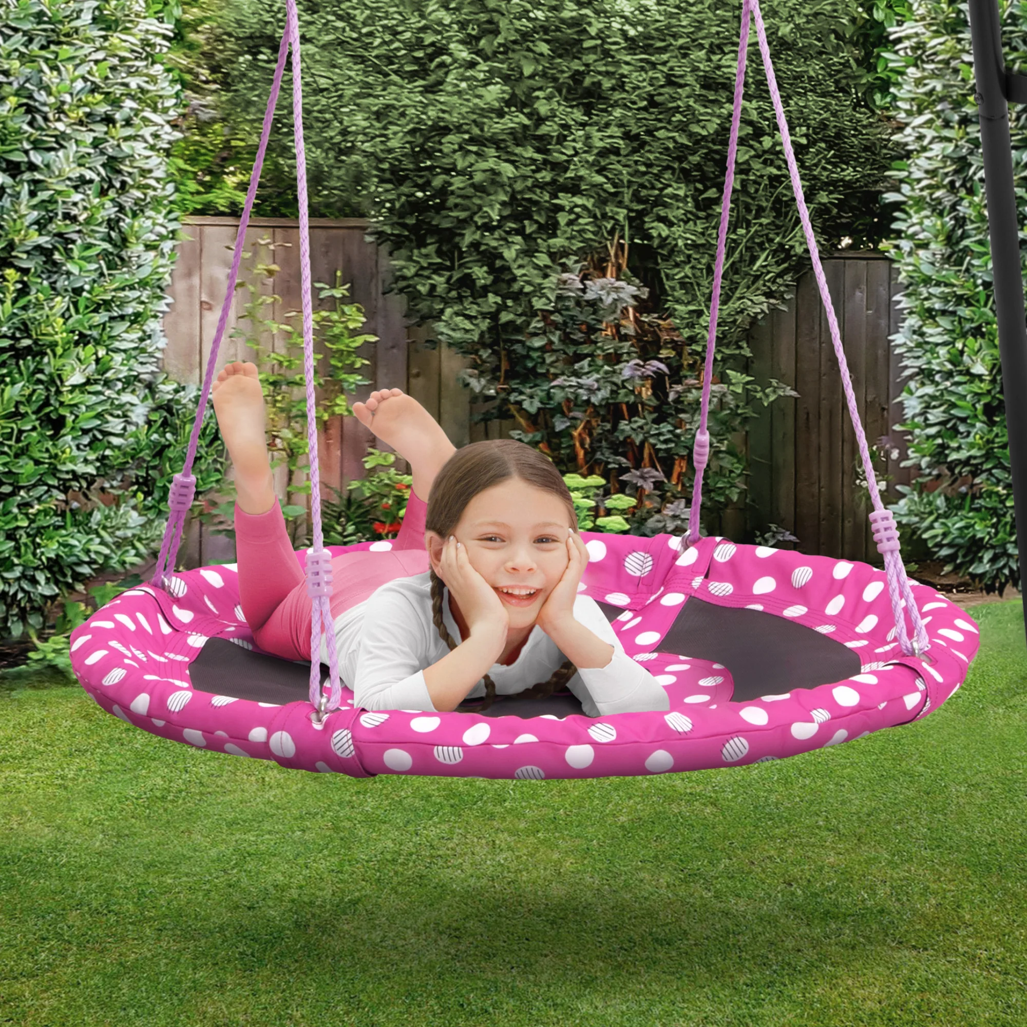 Minnie Mouse 40-Inch Saucer Swing for Kids - Image 7
