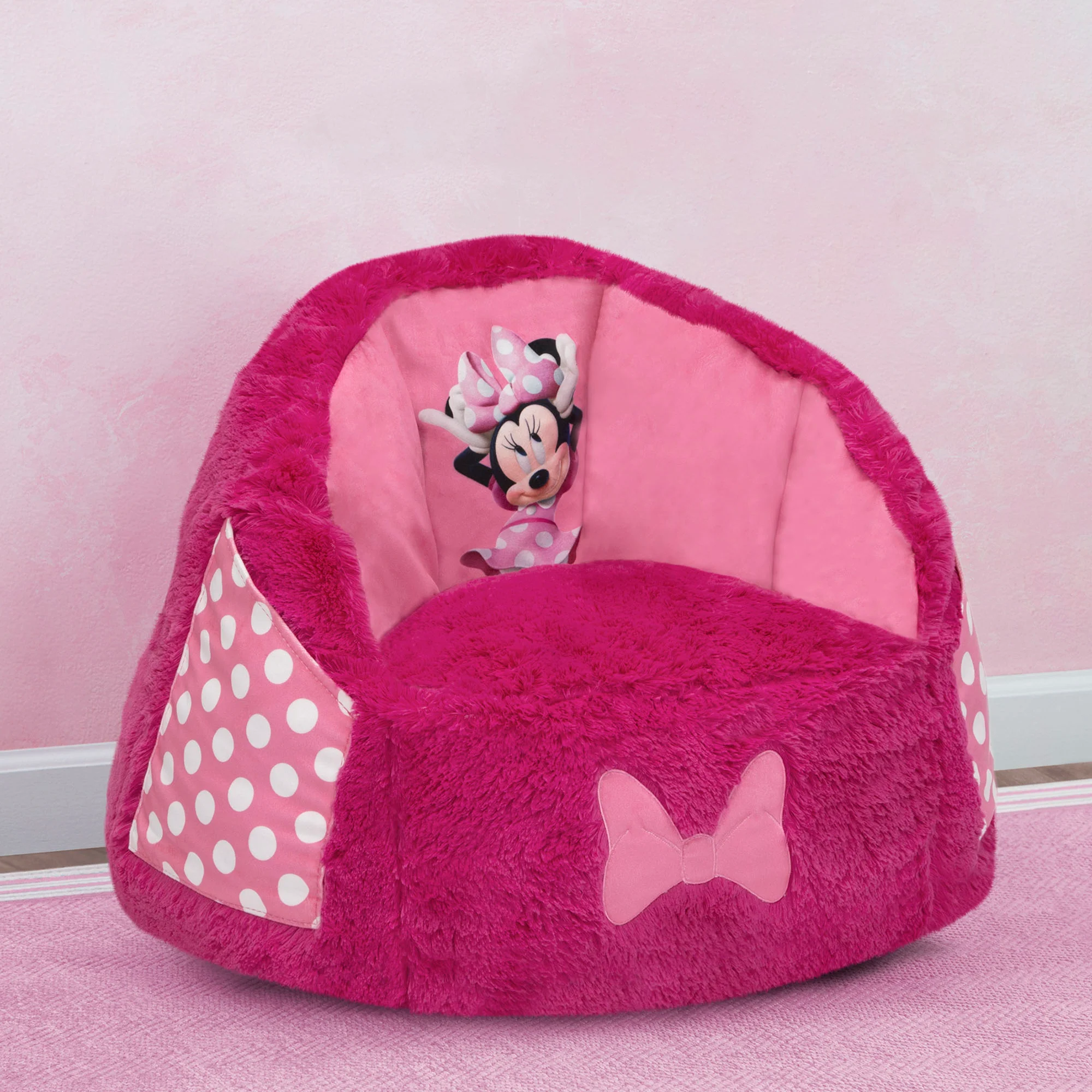 Minnie Mouse Cozee Fluffy Chair, Toddler Size (for Kids Up to 6 Years Old) - Image 5