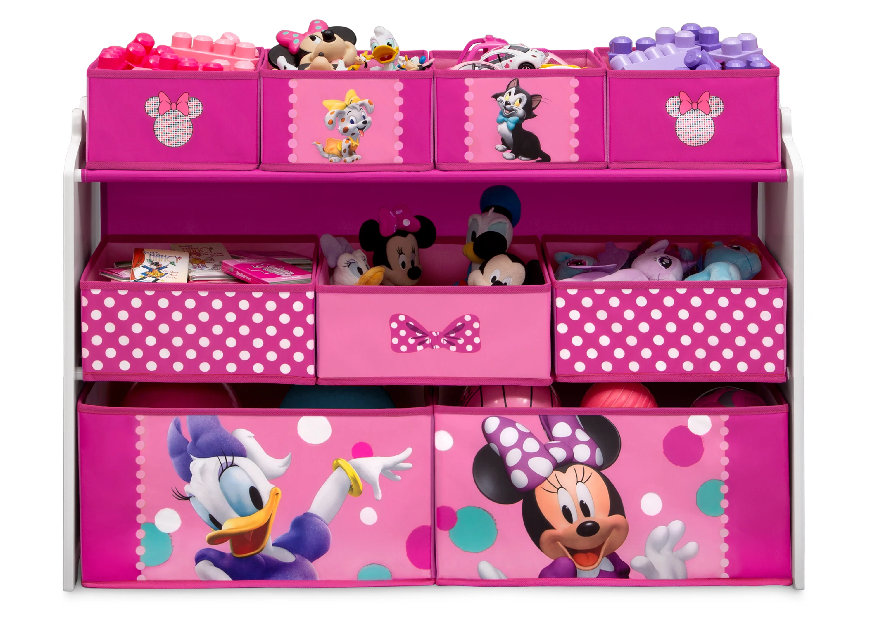Minnie Mouse Deluxe 9 Bin Design and Store Toy Organizer - Image 3