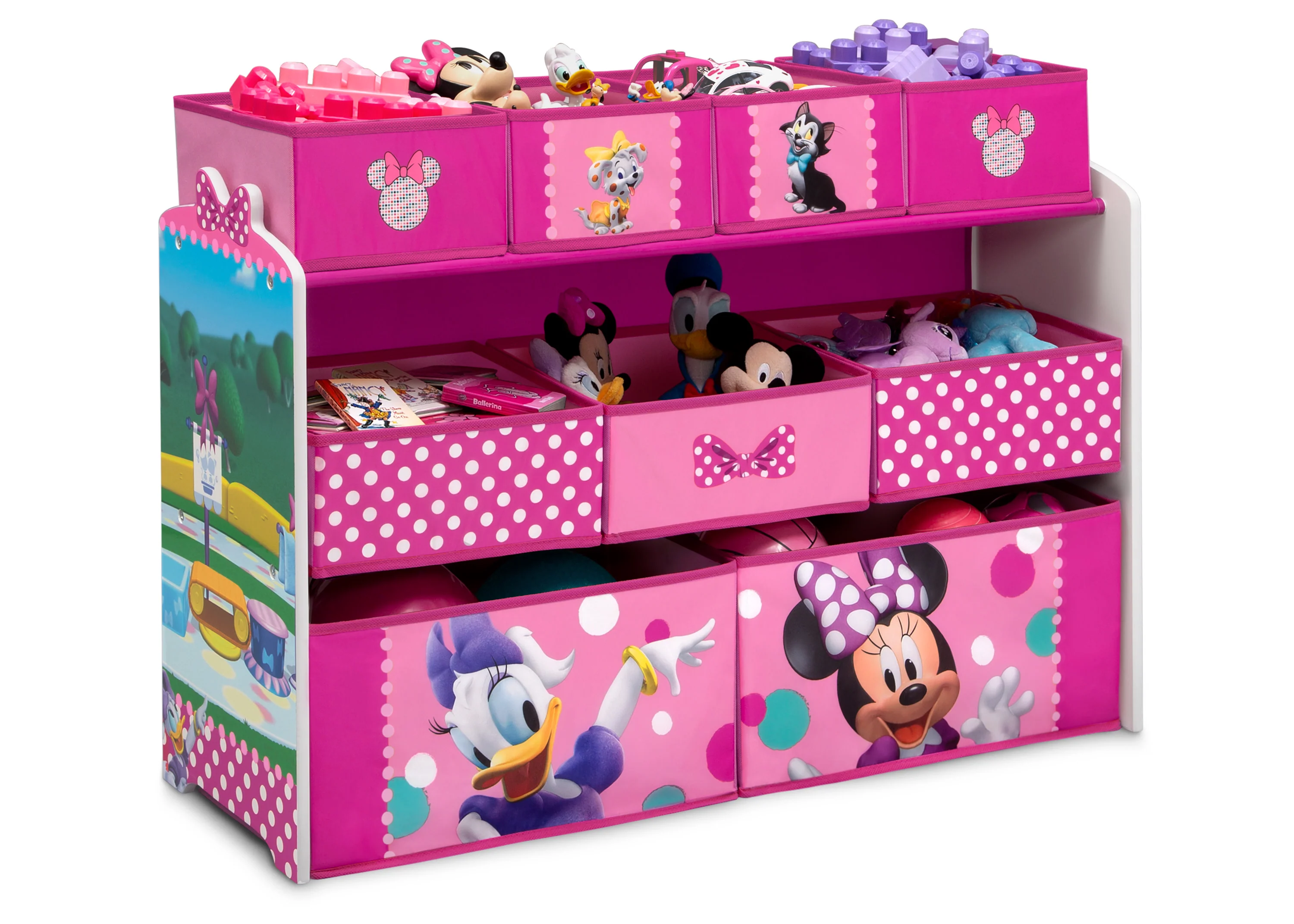 Minnie Mouse Deluxe 9 Bin Design and Store Toy Organizer - Image 4