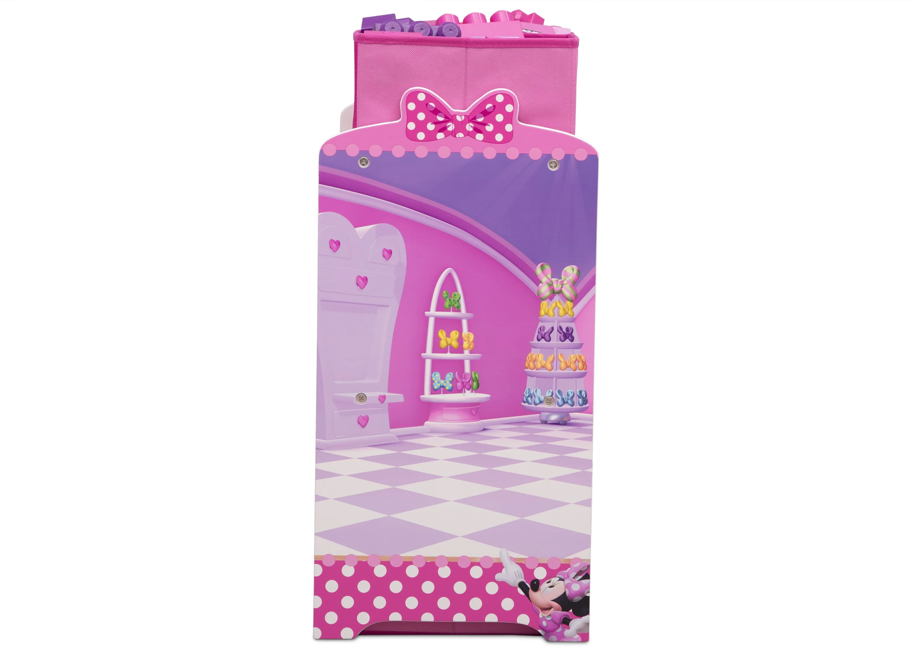 Minnie Mouse Design and Store 6 Bin Toy Organizer - Image 5