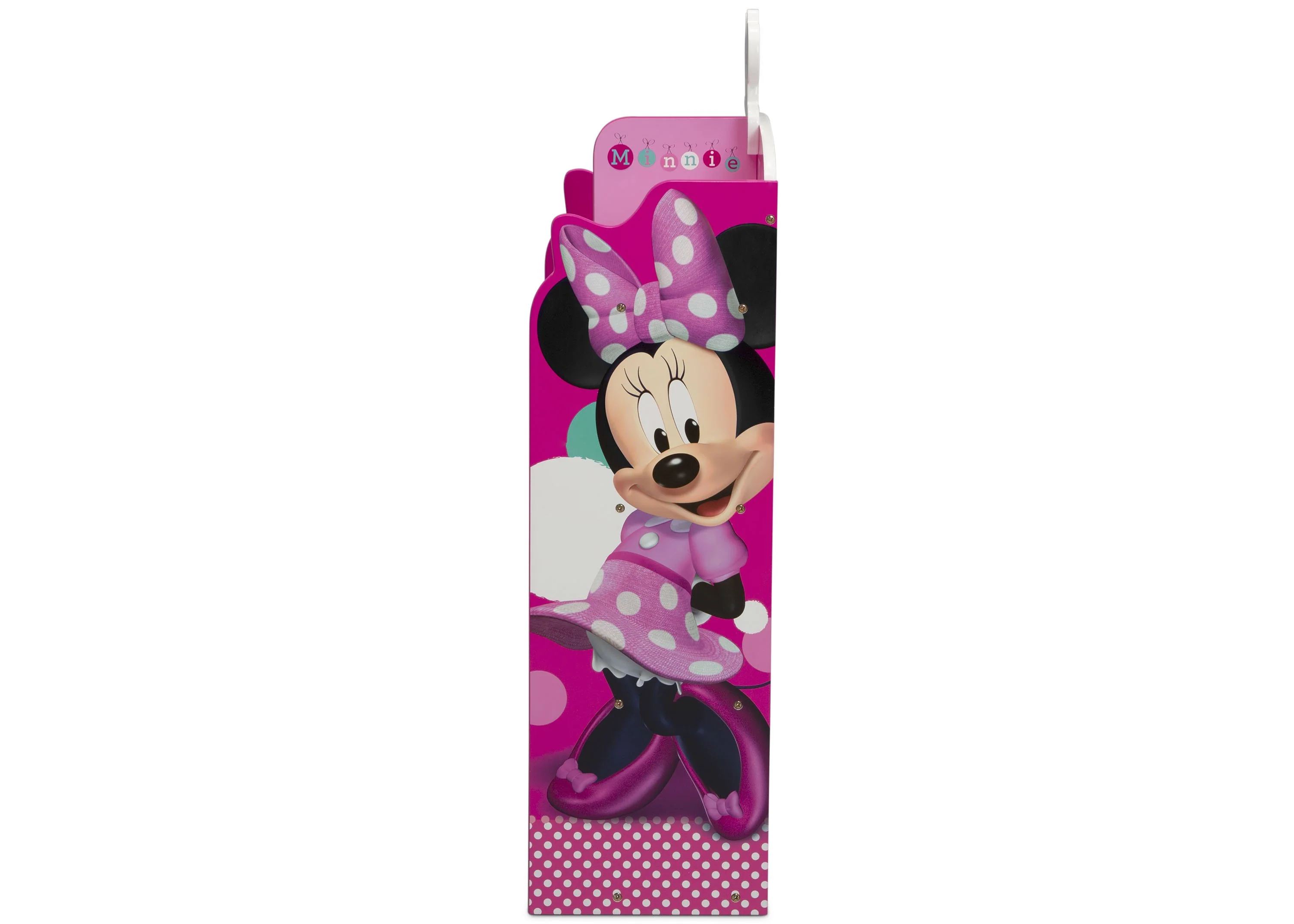 Minnie Mouse Wooden Playhouse 4-Shelf Bookcase - Image 4