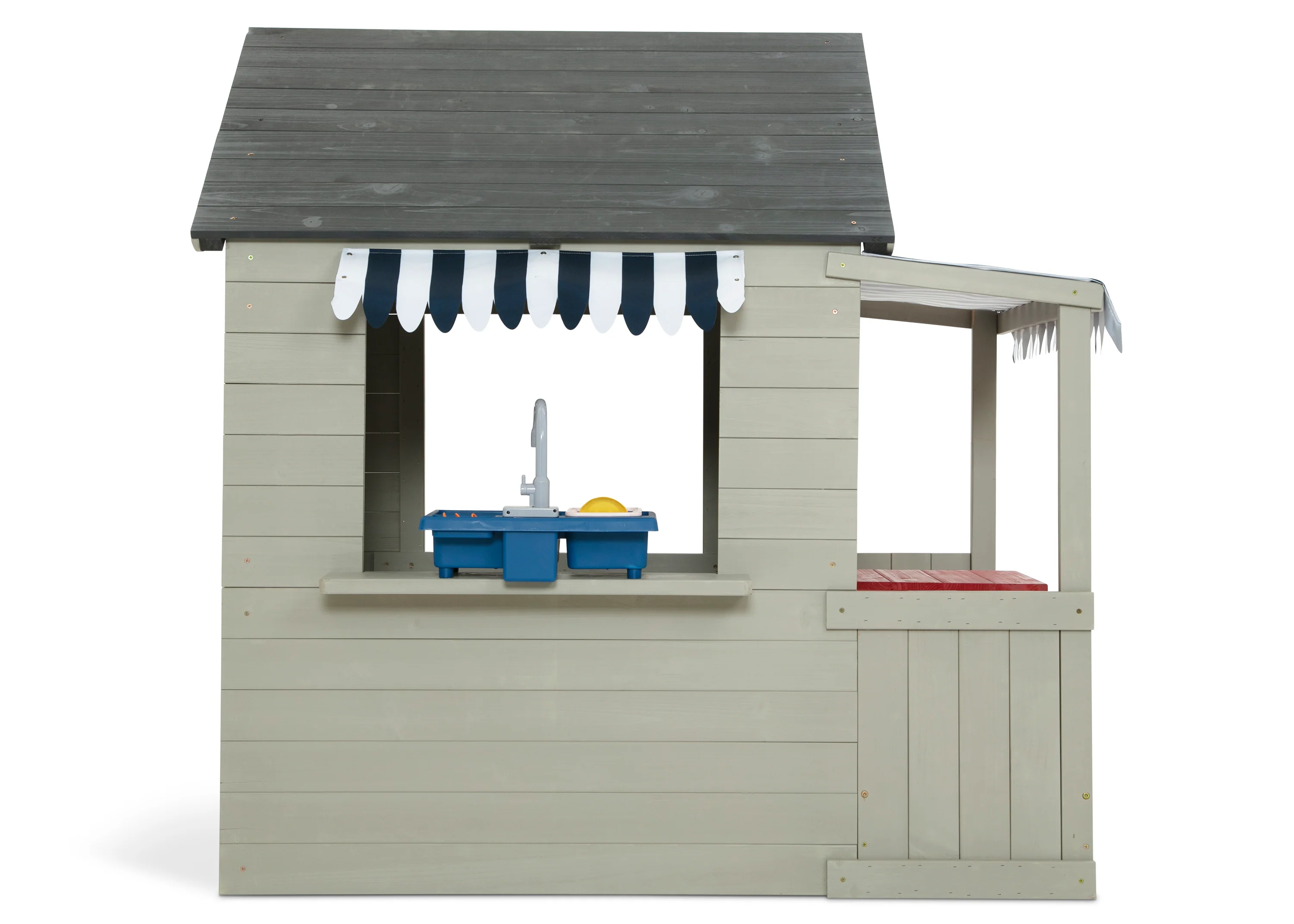 MySize Deluxe Outdoor Playhouse with Play Sink with Running Water, Picnic Table & Mailbox - Image 8