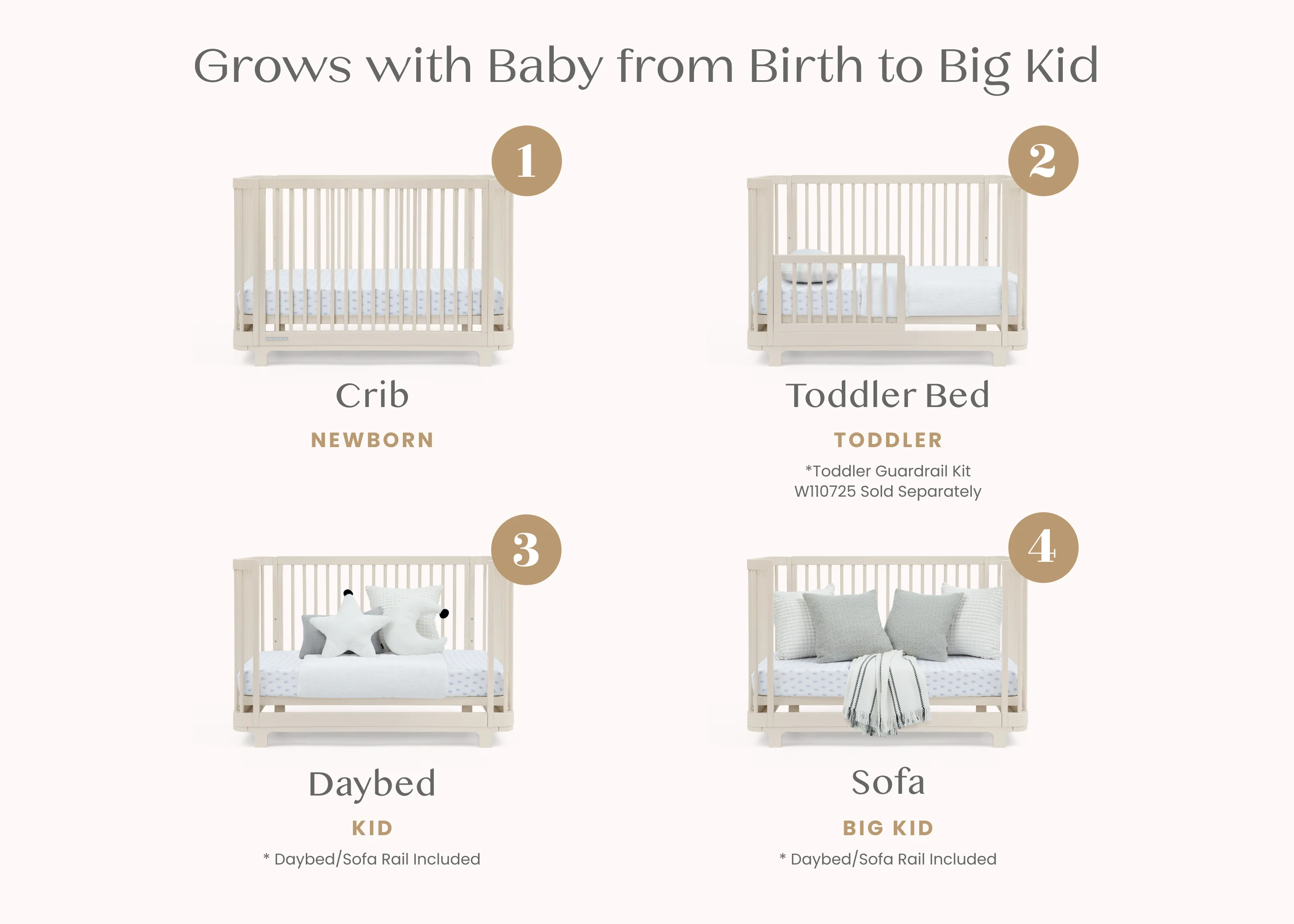 Nest 4-in-1 Convertible Crib - Image 55