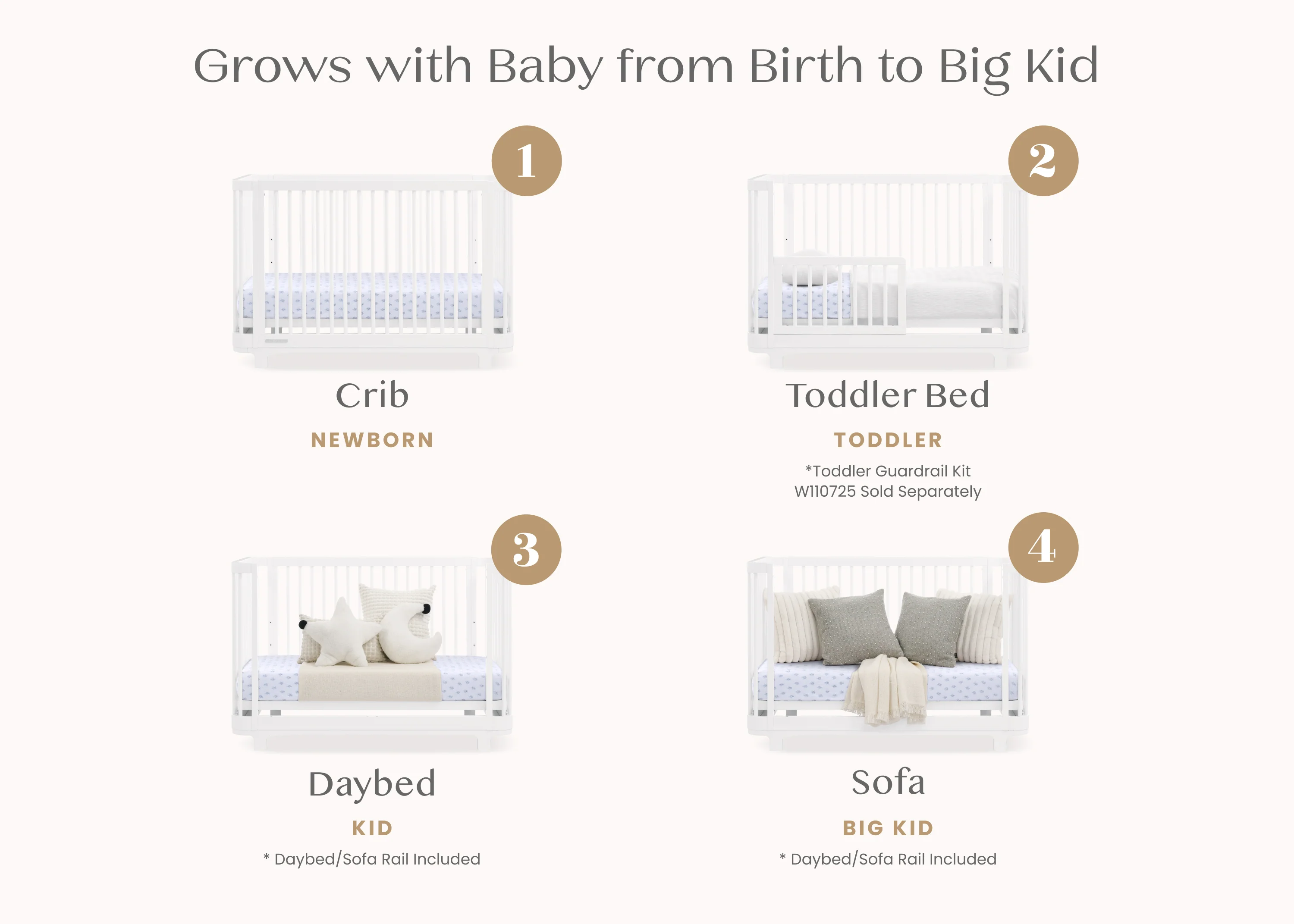 Nest 4-in-1 Convertible Crib - Image 23