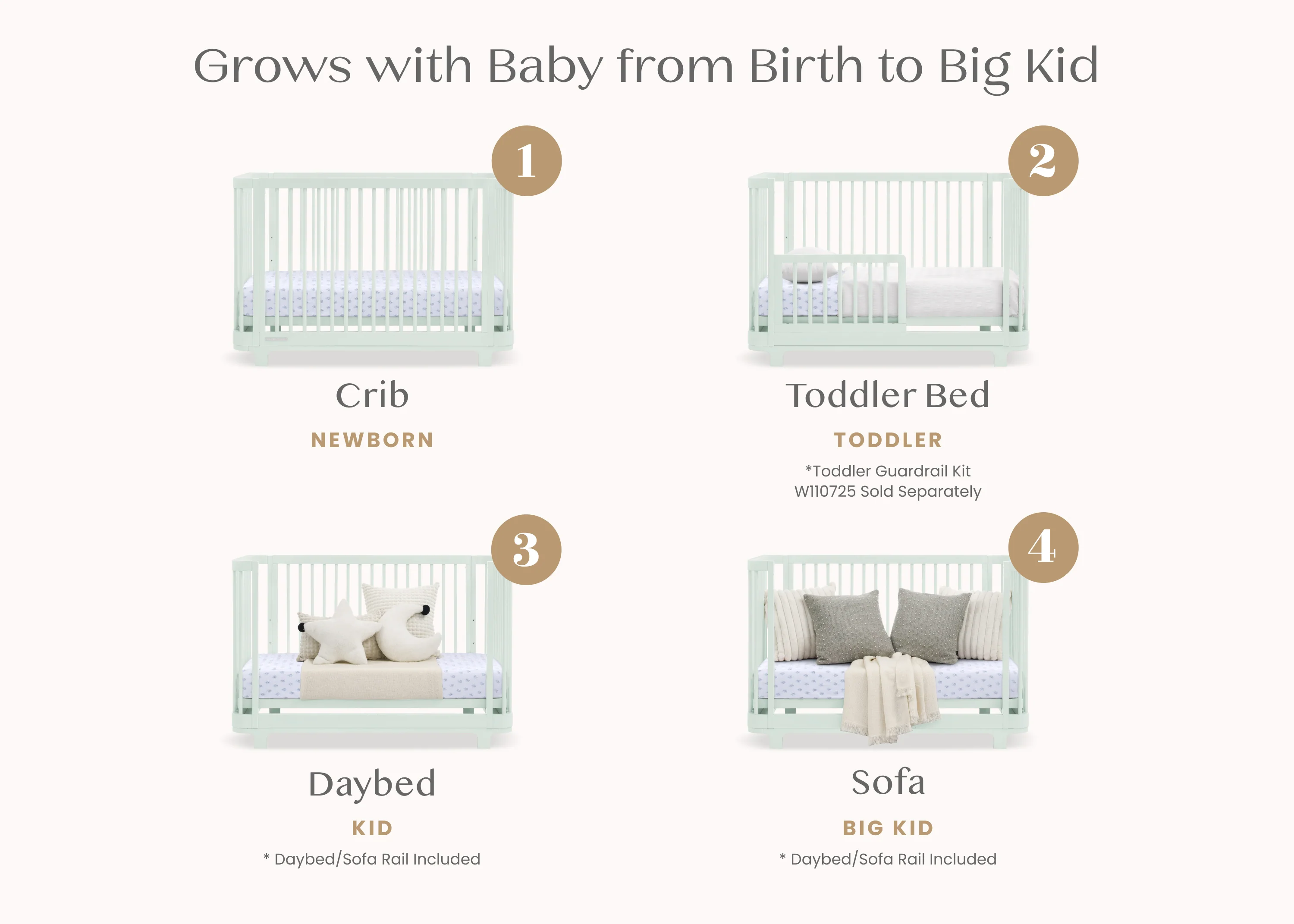 Nest 4-in-1 Convertible Crib - Image 39