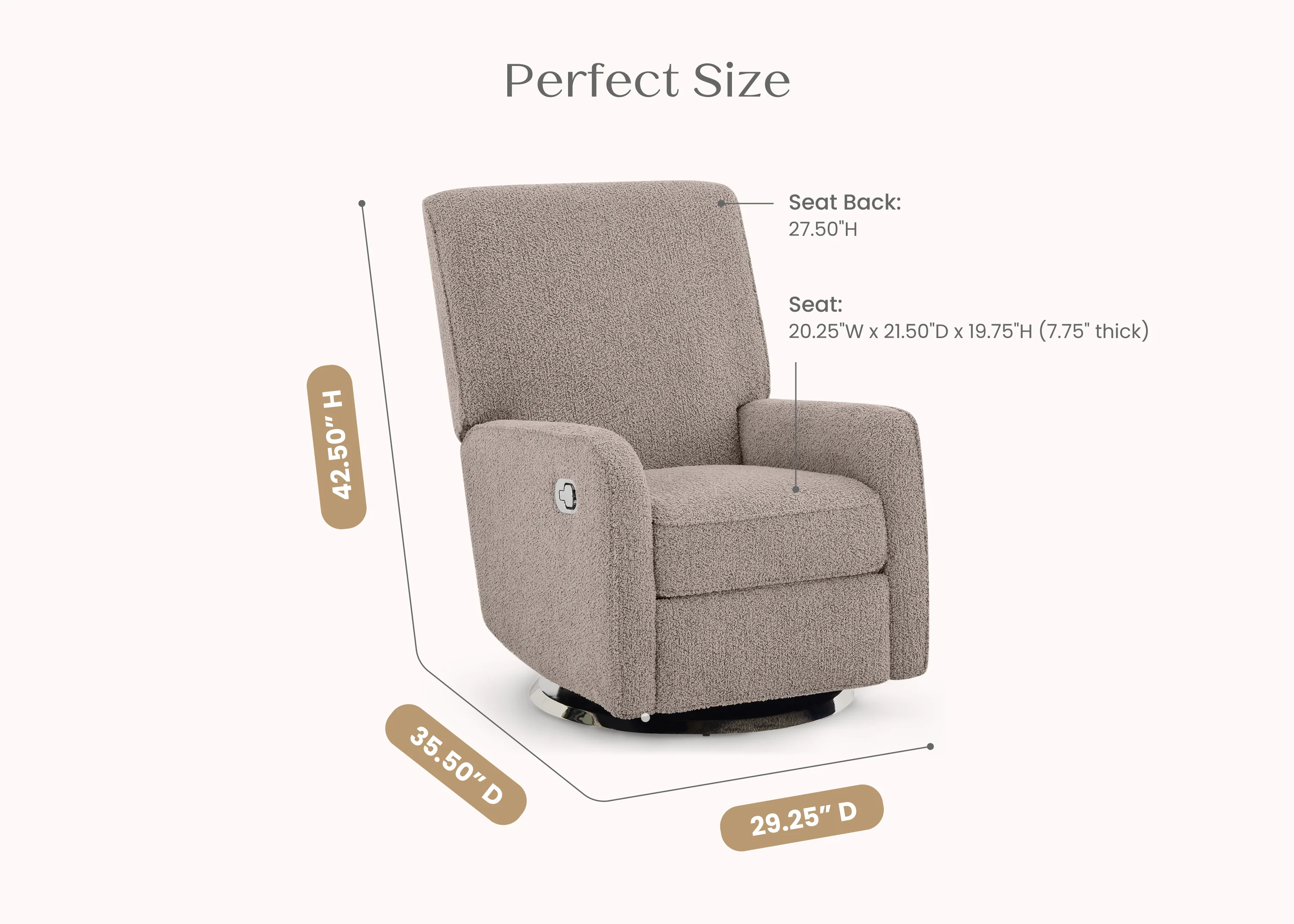 Nest Nursery Swivel Recliner - Image 6