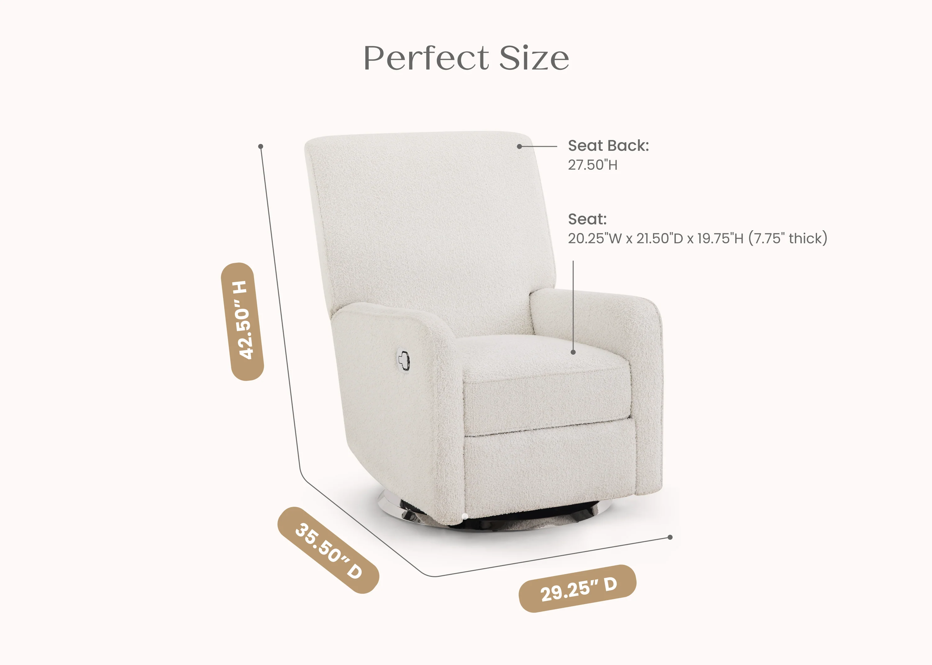 Nest Nursery Swivel Recliner - Image 17